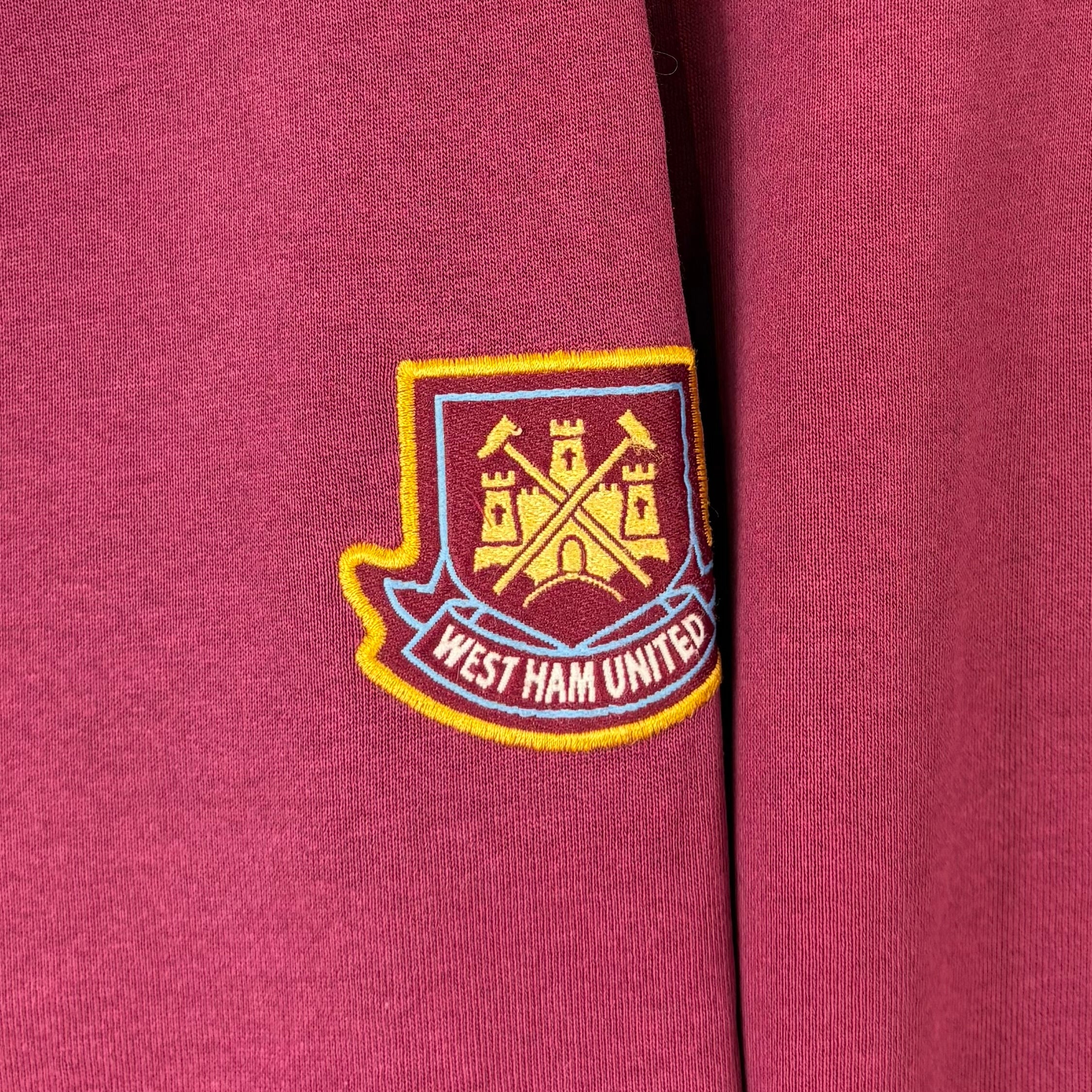 Fila 90s Vintage Sweater West Ham United Weinrot L - Vinverse