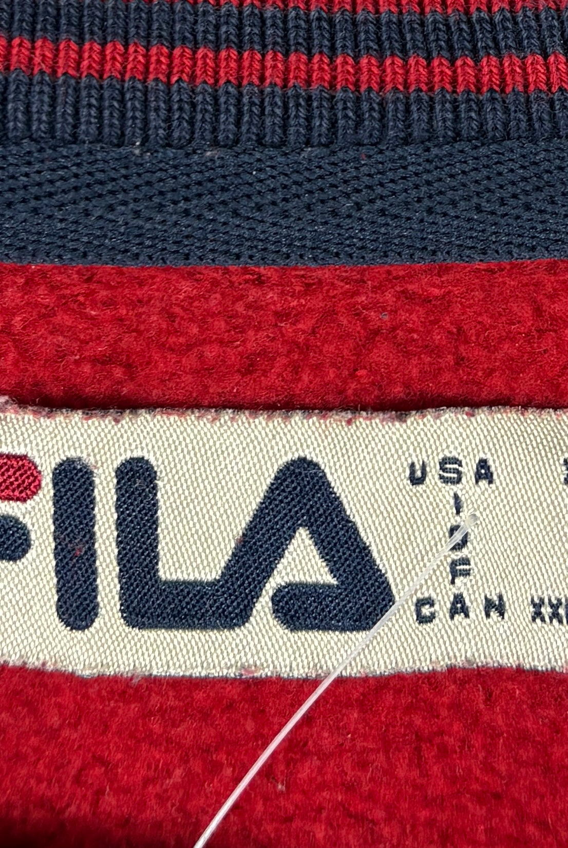Fila 90s Vintage Sweater Rot XXL - Vinverse