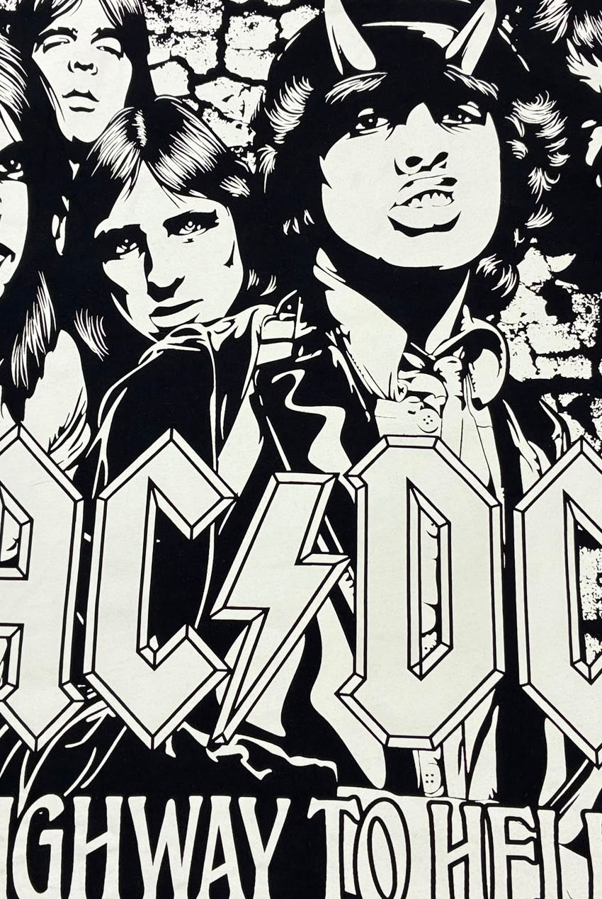ACDC Vintage T-Shirt Backprint Schwarz M - Vinverse