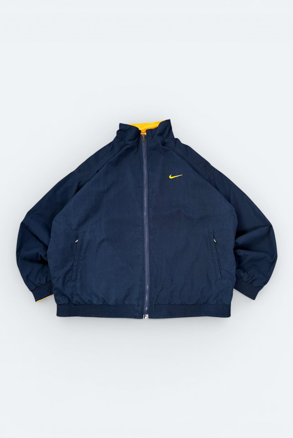Nike Vintage Wendejacke Gelb Blau XL - Vinverse