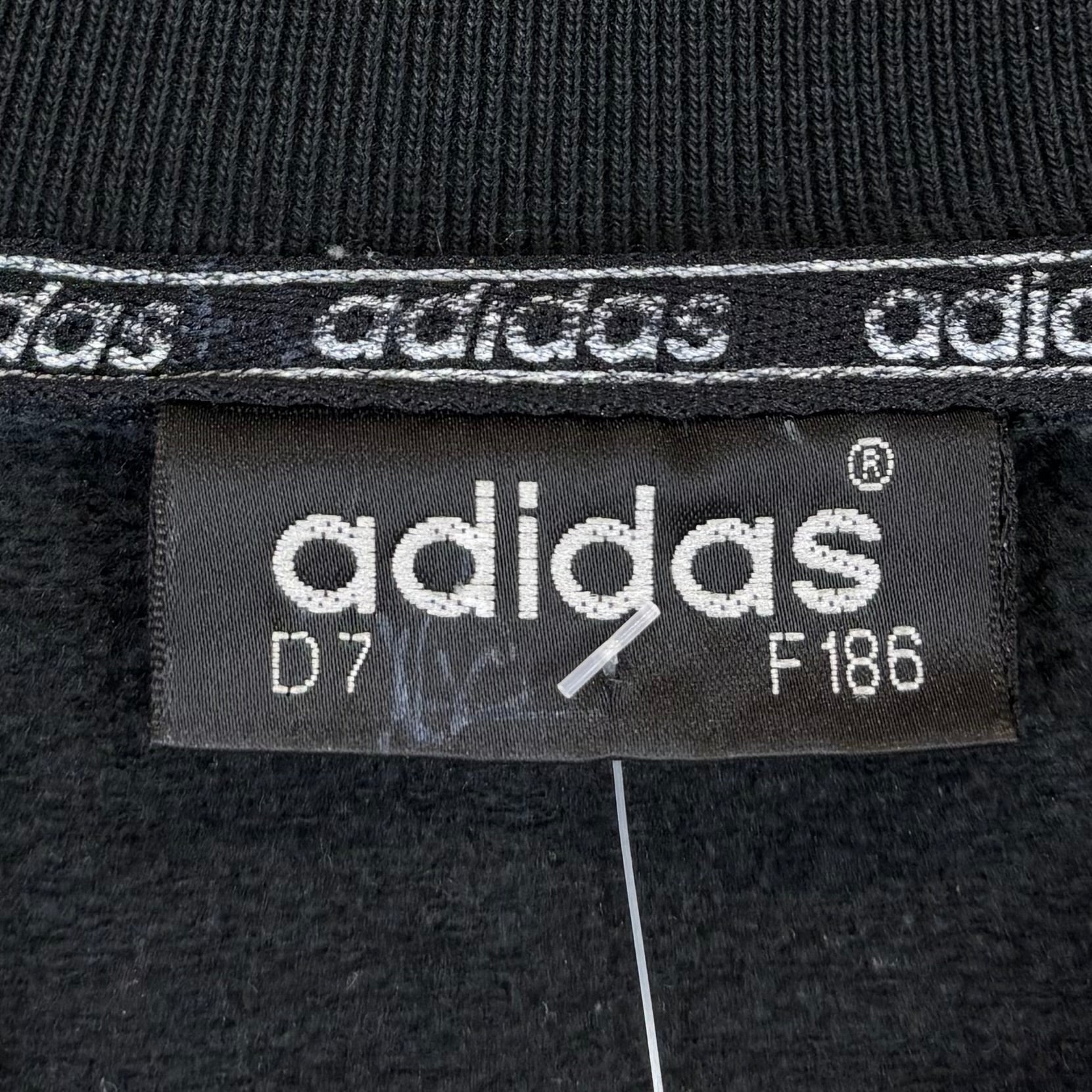 Adidas 90s Vintage Sweater Print Schwarz M - Vinverse