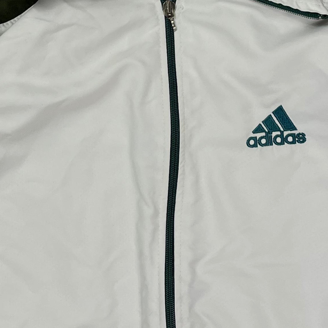 Adidas Vintage Trainingsjacke 90s Weiß XL (FLECK?) - Vinverse