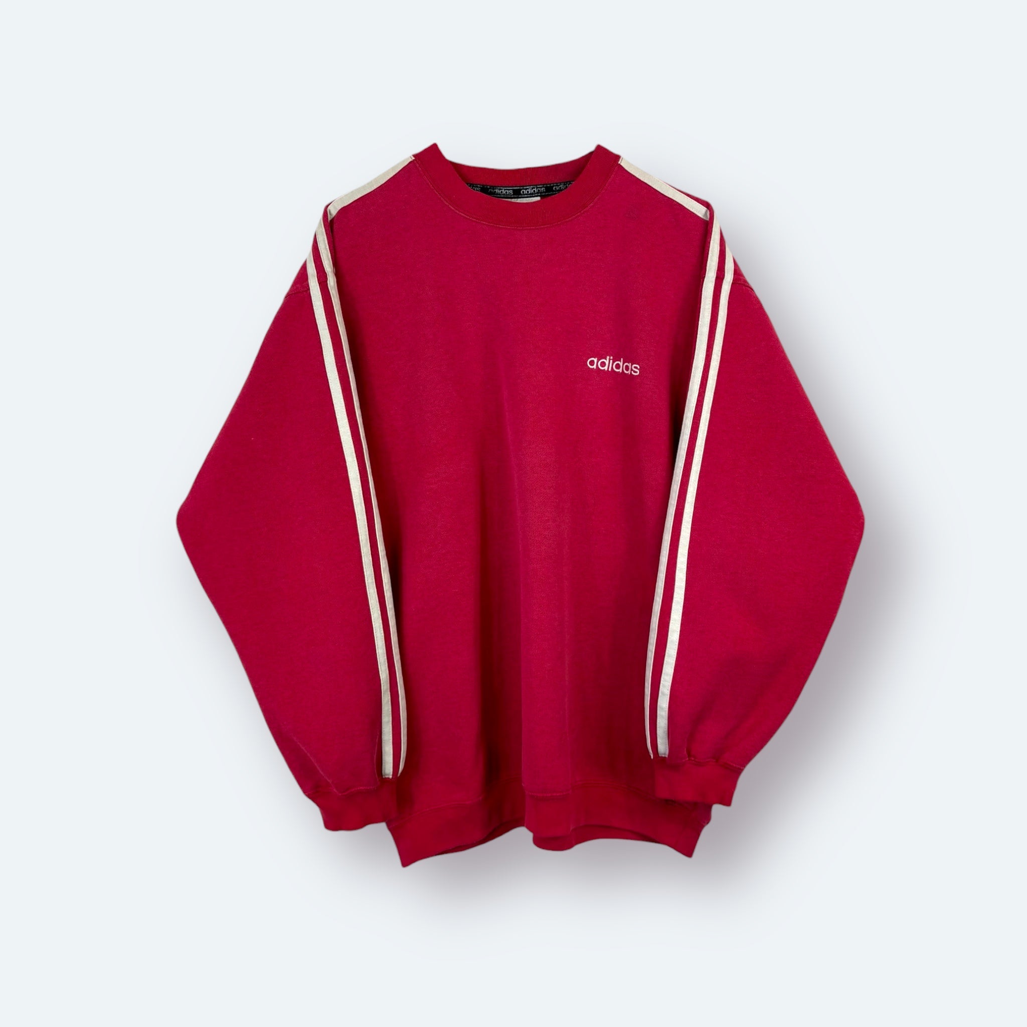 Adidas 90s Vintage Sweater Rot M - Vinverse