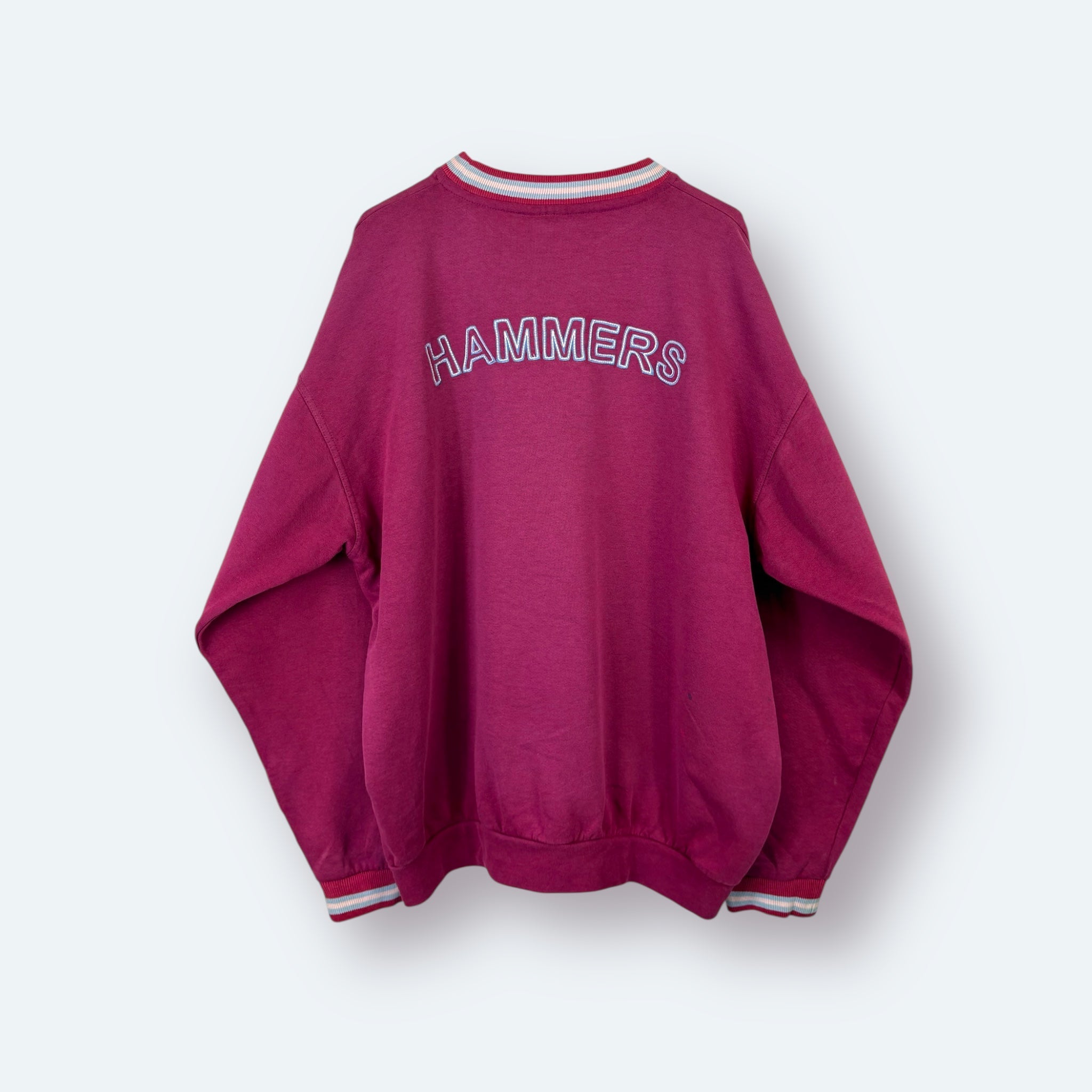 Fila 90s Vintage Sweater West Ham United Weinrot L - Vinverse