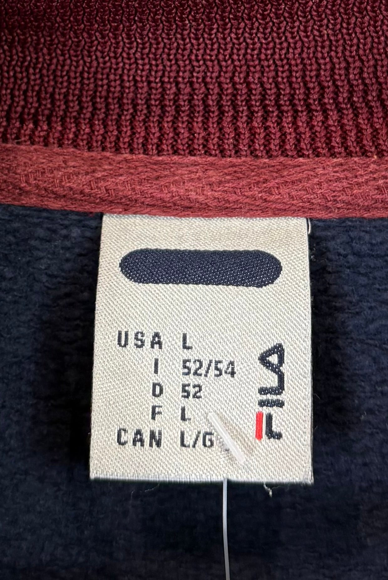 Fila Small Logo Sweatjacke Marineblau L - Vinverse