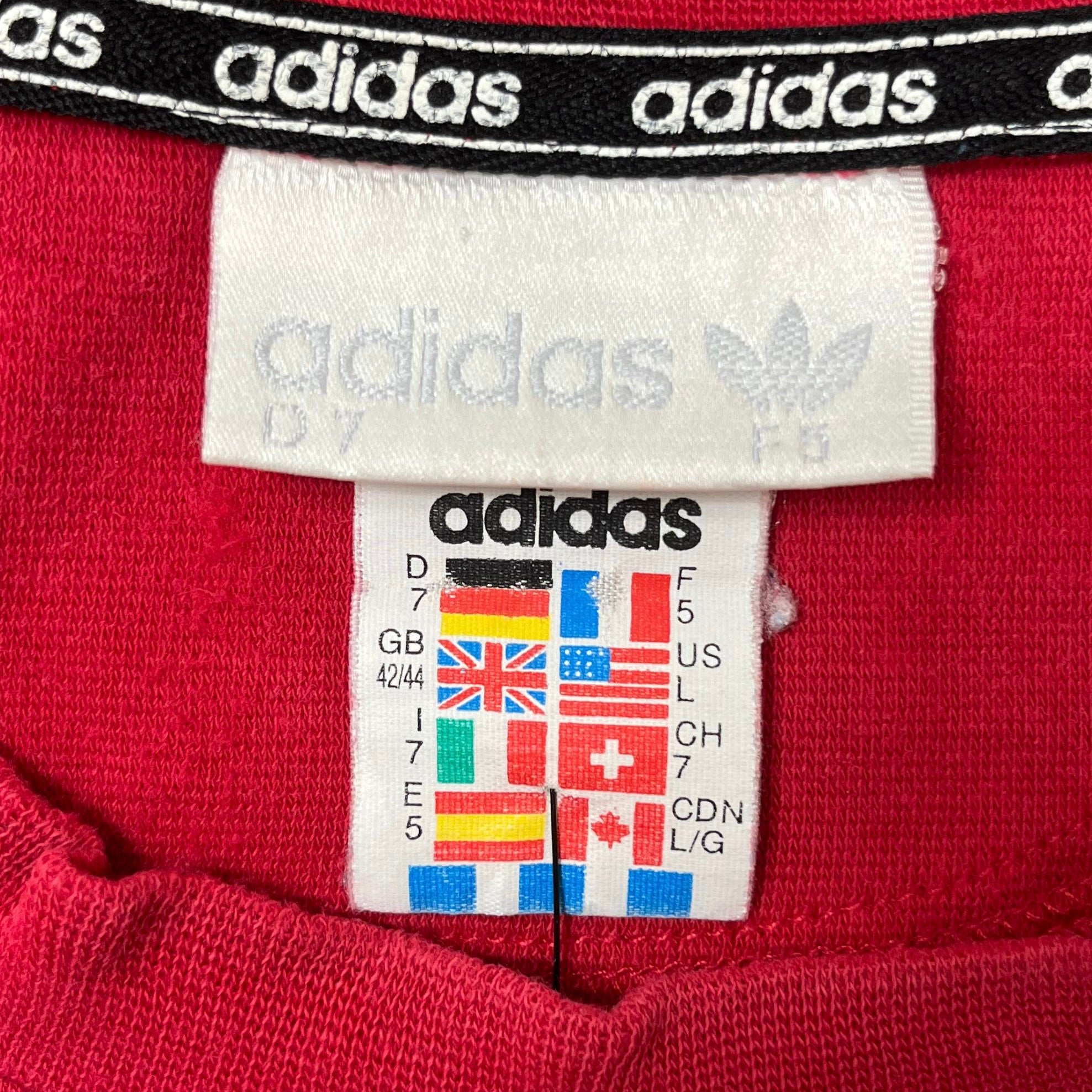 Adidas Vintage T-Shirt Rot L - Vinverse