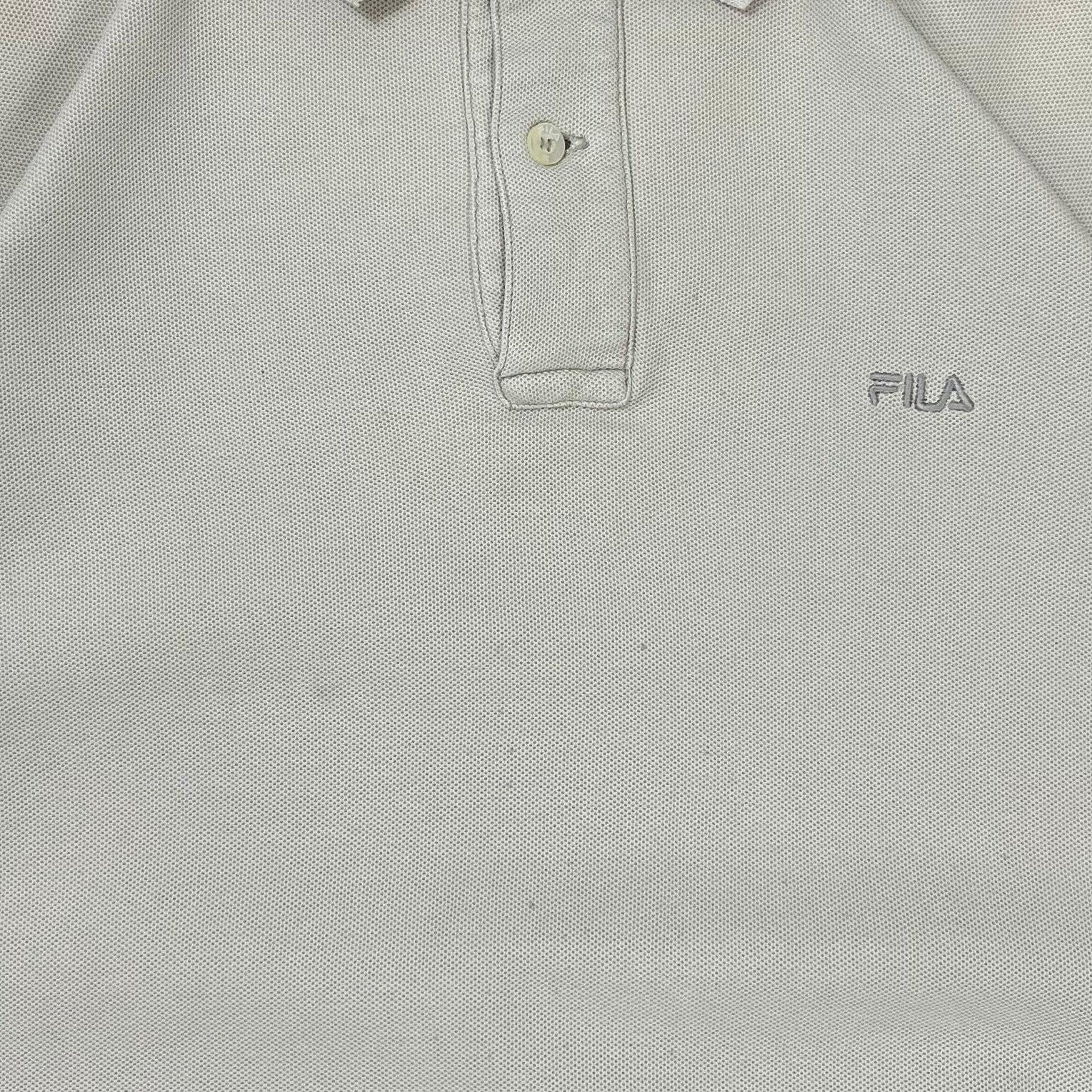 Fila Retro Polo Shirt Beige S - Vinverse