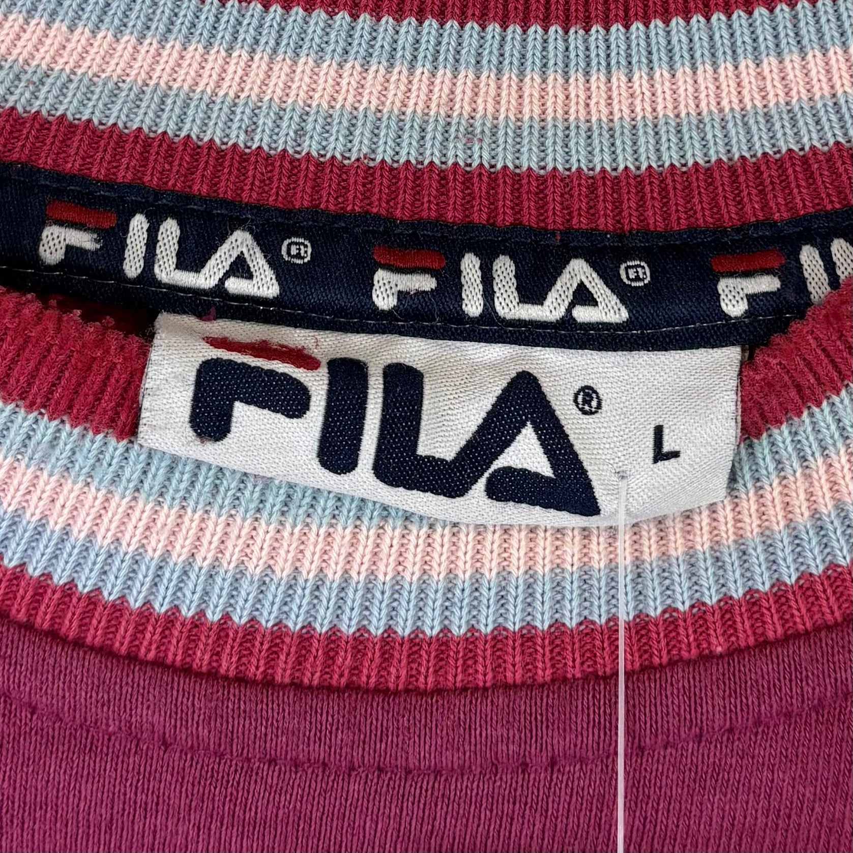 Fila 90s Vintage Sweater West Ham United Weinrot L - Vinverse