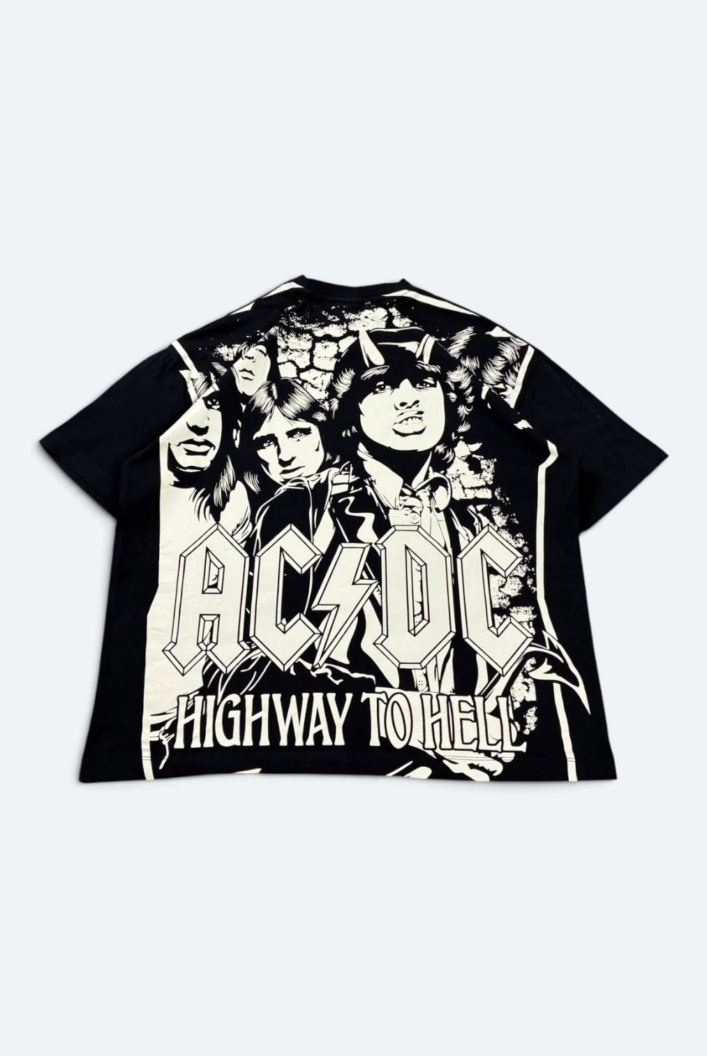 ACDC Vintage T-Shirt Backprint Schwarz M - Vinverse