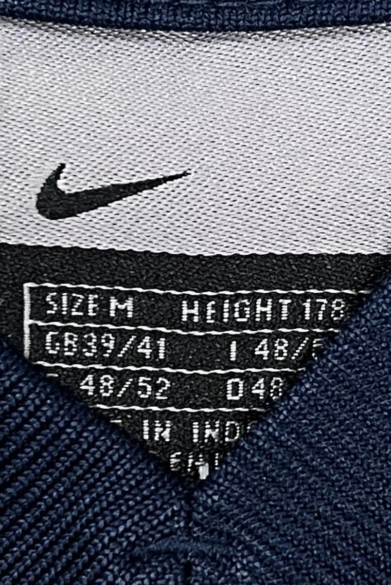 Nike Vintage T-Shirt Streifen Blau M - Vinverse