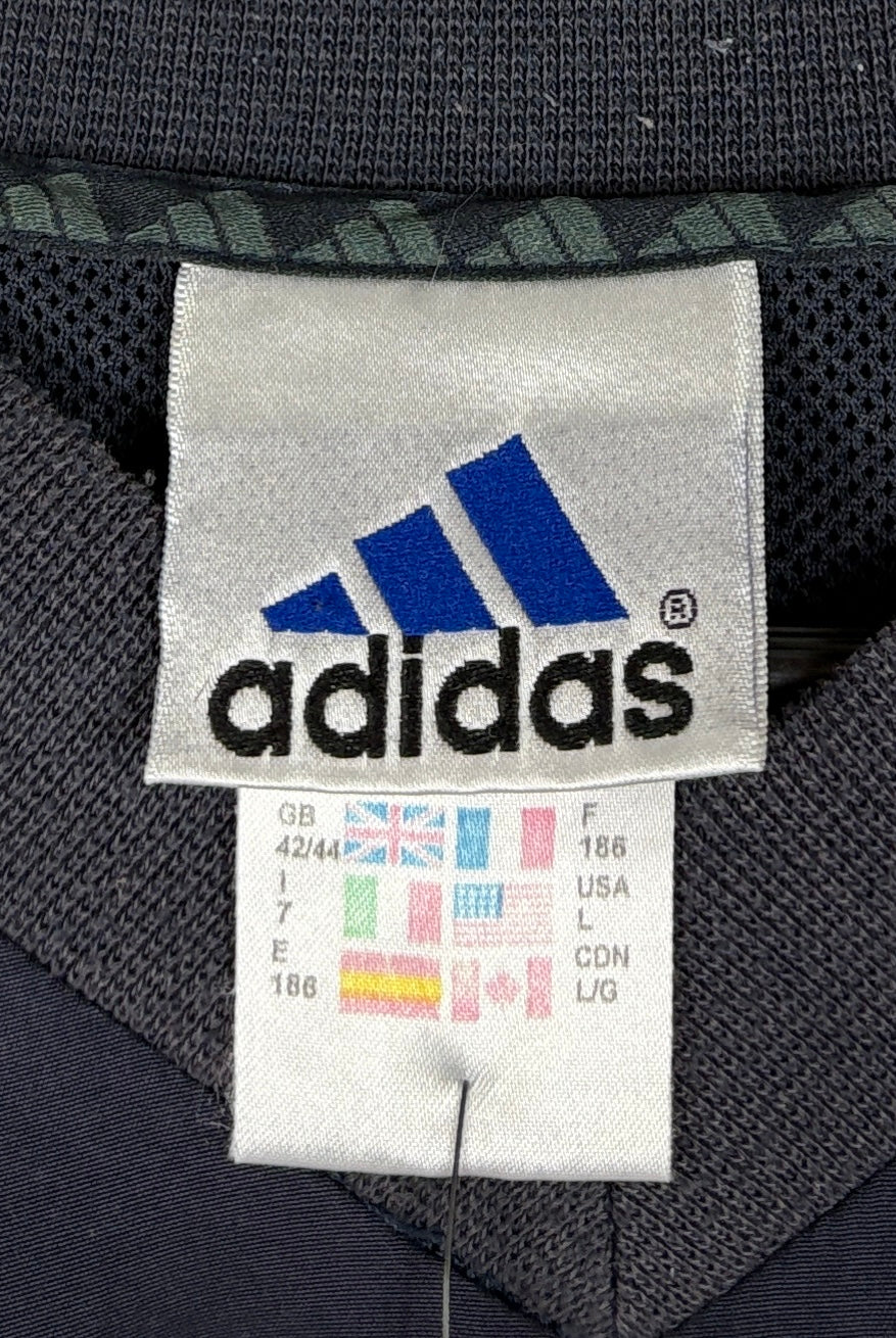 Adidas Windbreaker aus 2000 Dunkelgrau L - Vinverse