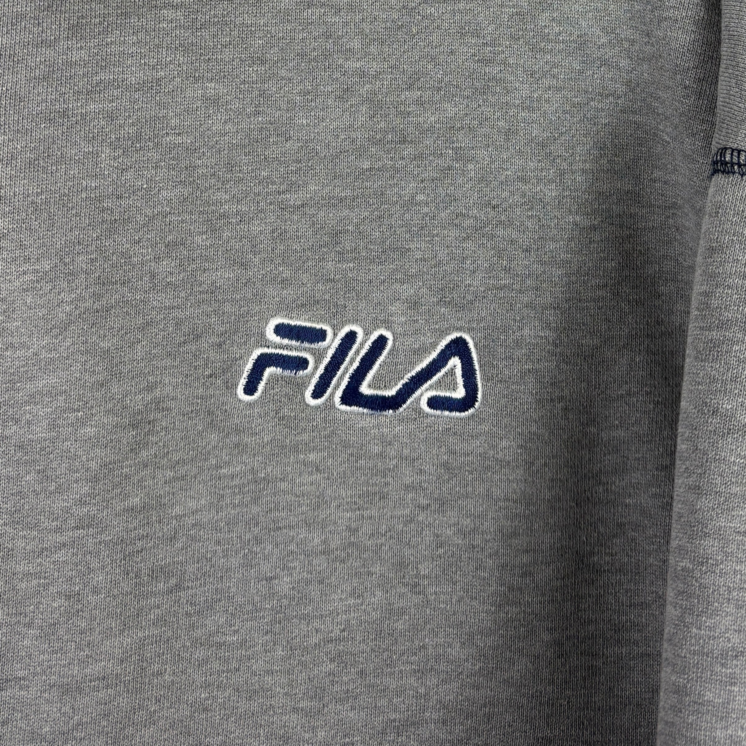Fila Hoodie Ärmelstick Grau XL - Vinverse