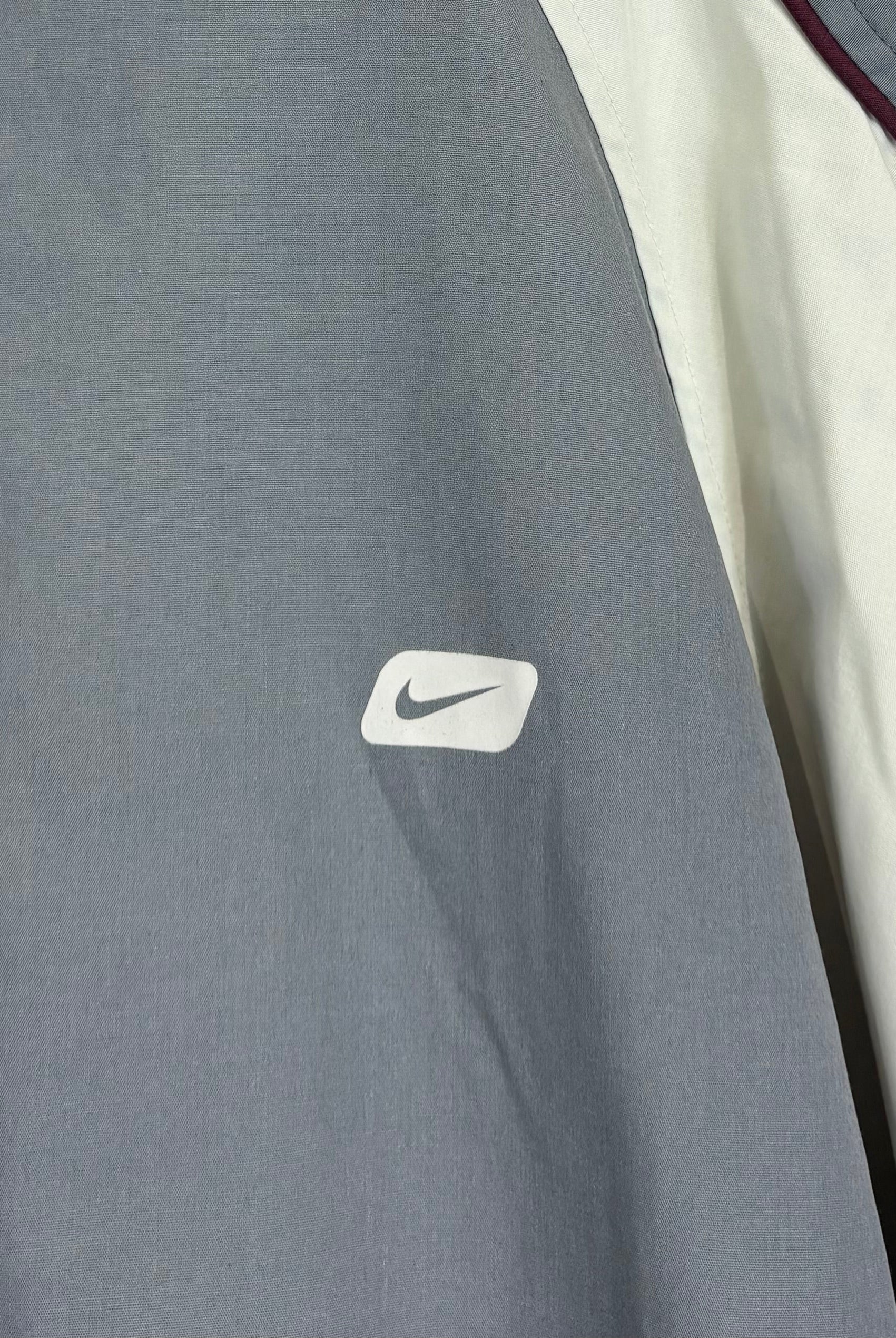 Nike 2000s Trainingsjacke Grau Beige XXL - Vinverse