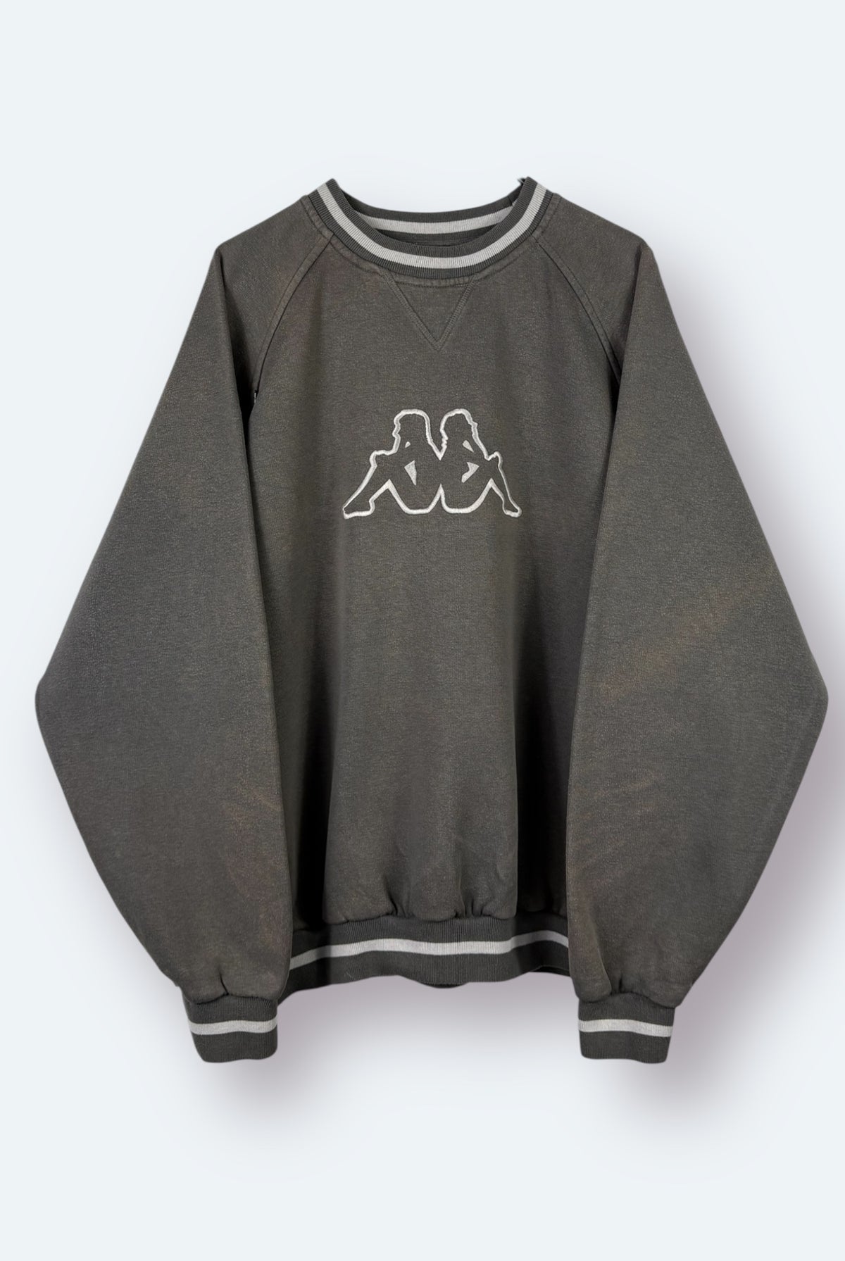 Kappa 90s Vintage Big Logo Sweater Braun XL - Vinverse