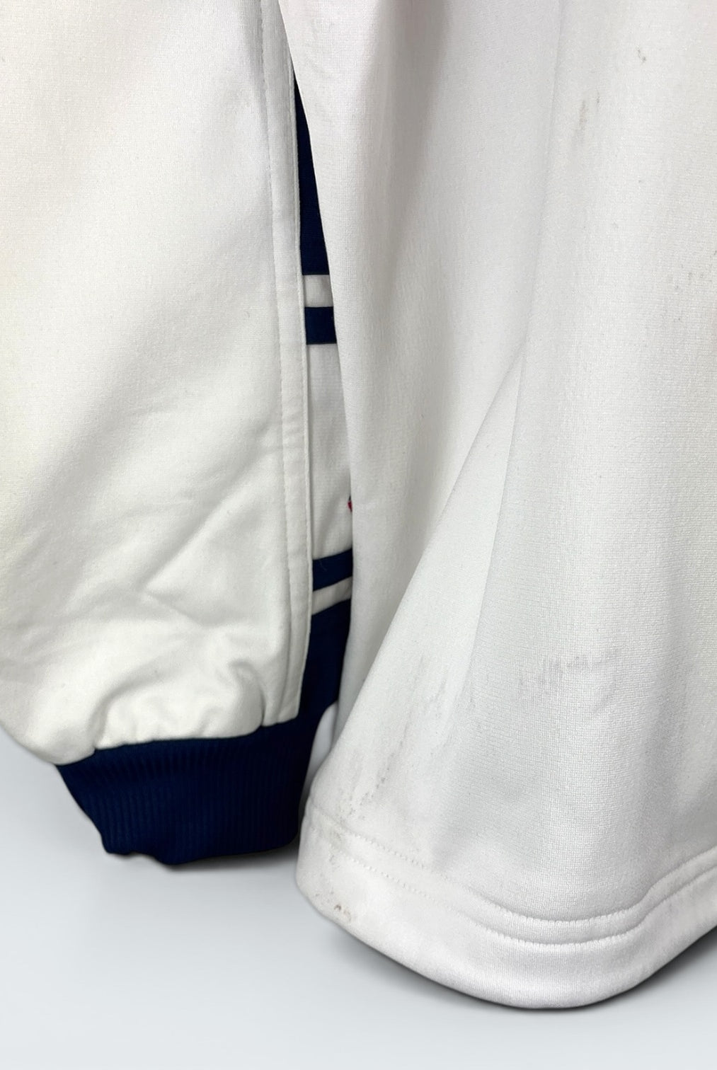 Adidas Vintage Trainingsjacke Weiß Blau S (FLEXKEN RAUS??) - Vinverse