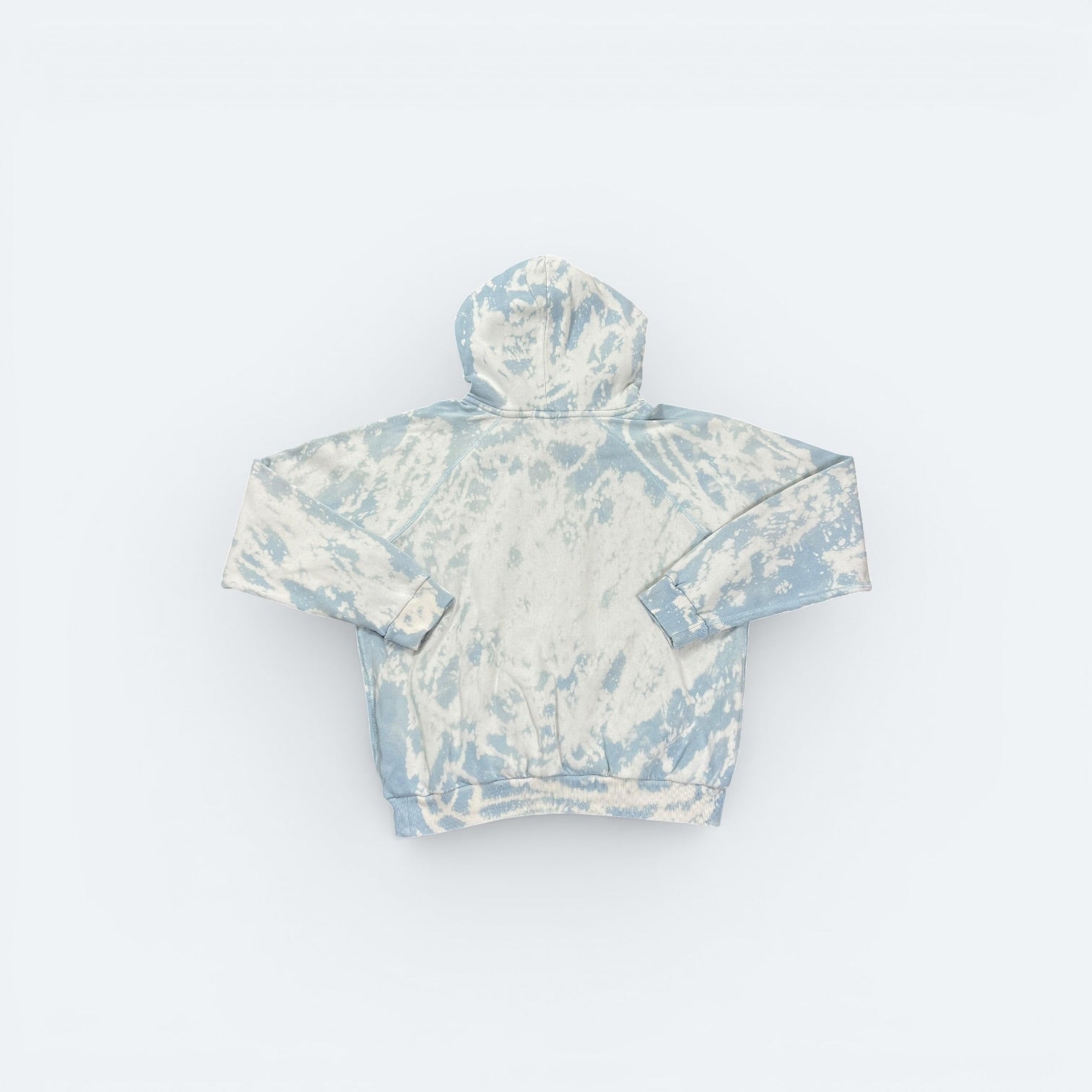 Ralph Lauren Big Pony Vintage Re:Bleach Hoodie Hellblau Weiß S - Vinverse