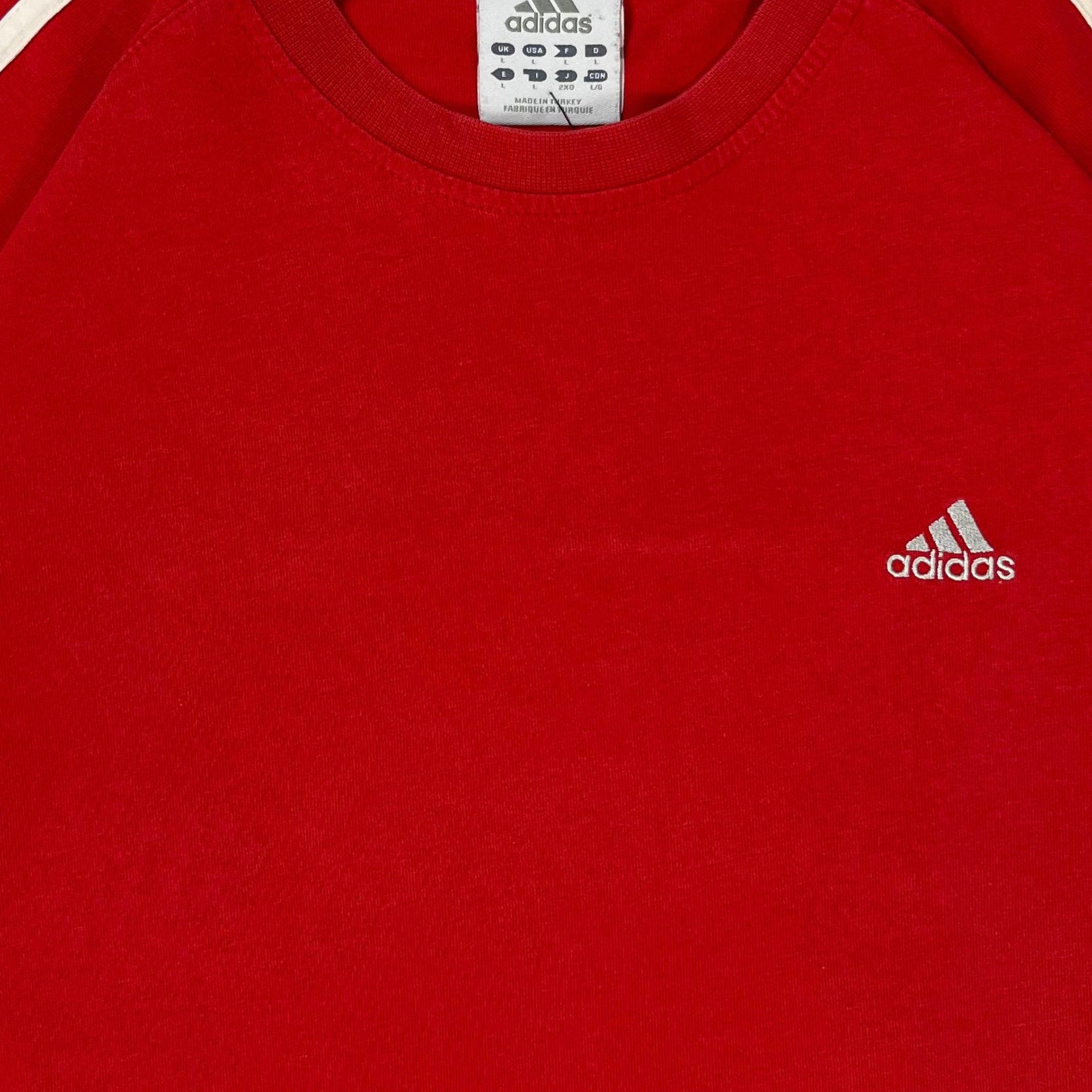 Adidas Shirt 3 Stripes 2007 Rot L - Vinverse