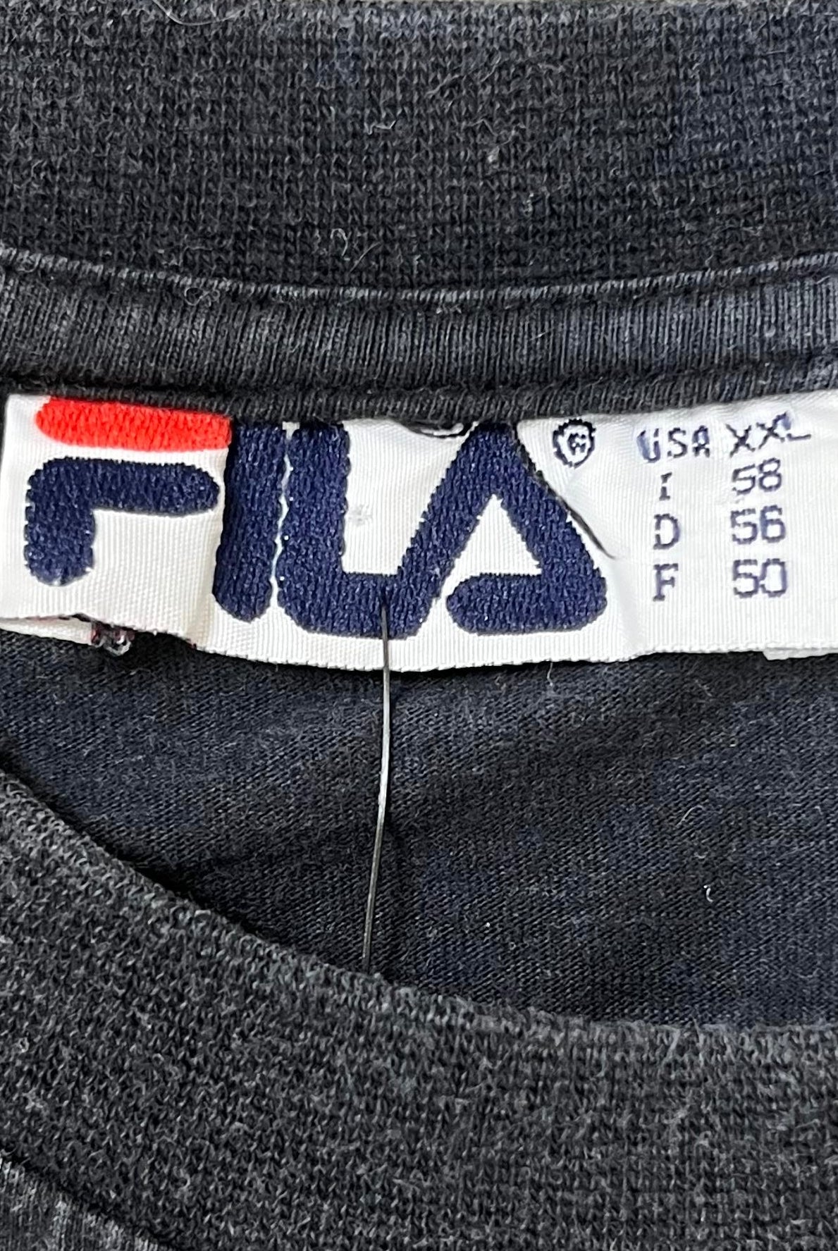 Fila Vintage T-Shirt Schwarz XXL - Vinverse