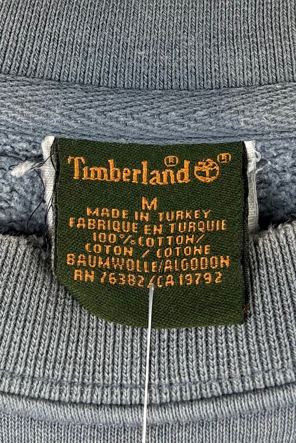 Timberland 90s Vintage Sweater Washed Blau M - Vinverse
