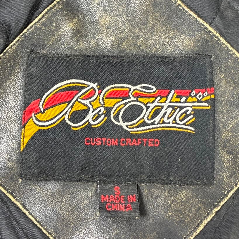 BC Ethic Vintage Lederjacke Grau S - Vinverse