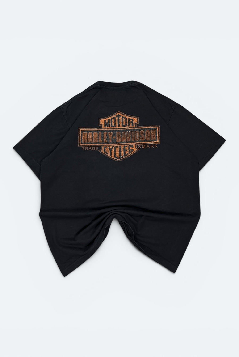 Harley Davidson Vintage T-Shirt Motorrad Print Schwarz XL - Vinverse