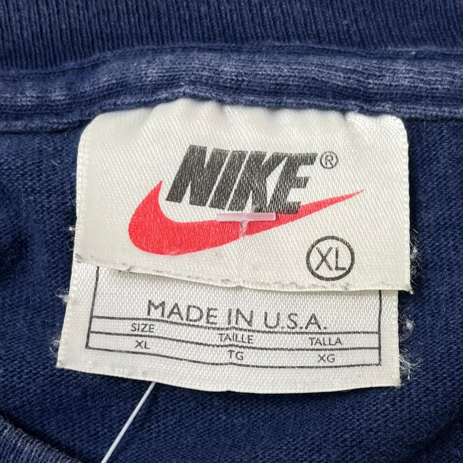 Nike 90s Vintage T-Shirt Nike Town Los Angeles Blau XL - Vinverse