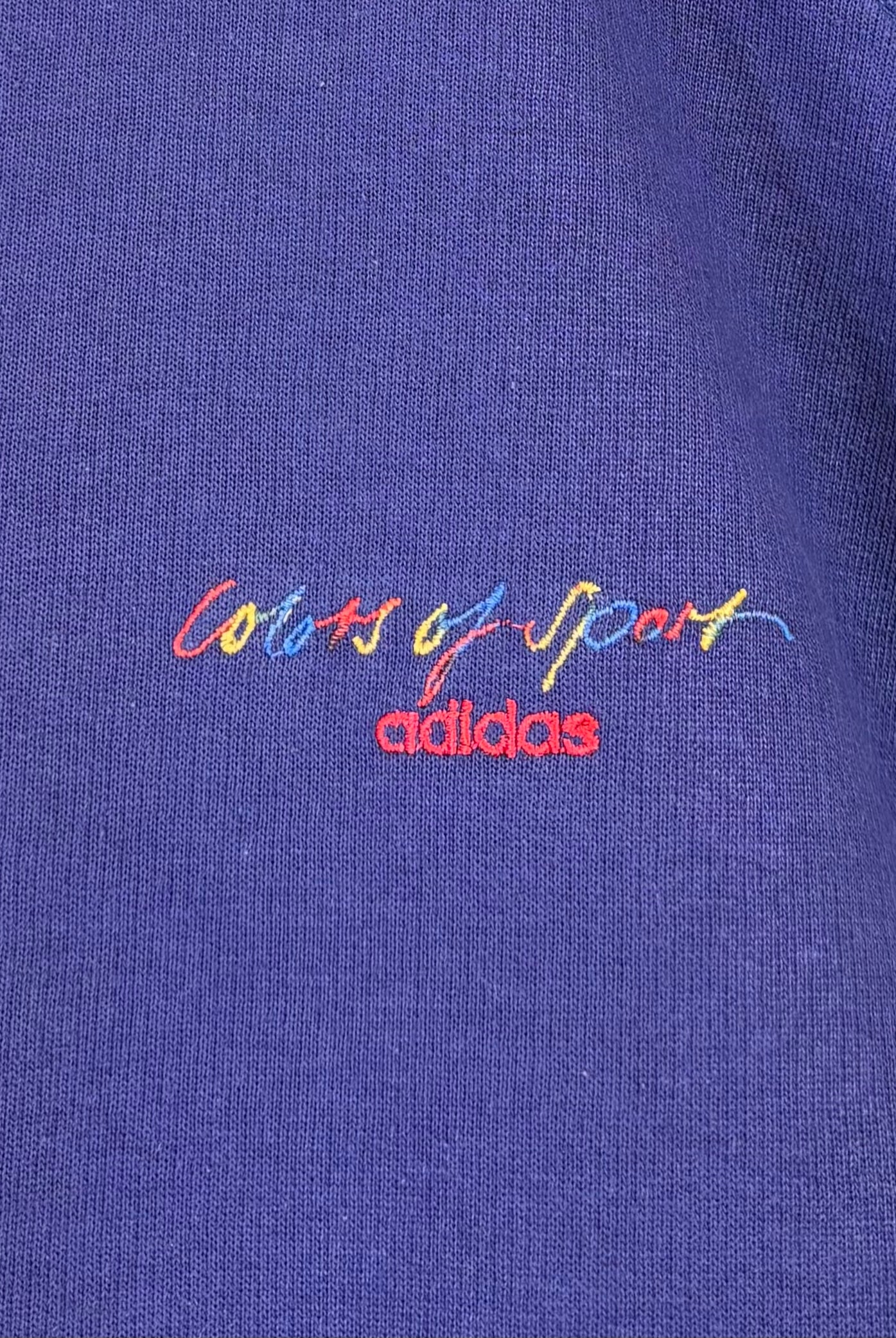 Adidas 90s Vintage Sweater Colors of Sport Lila M - Vinverse