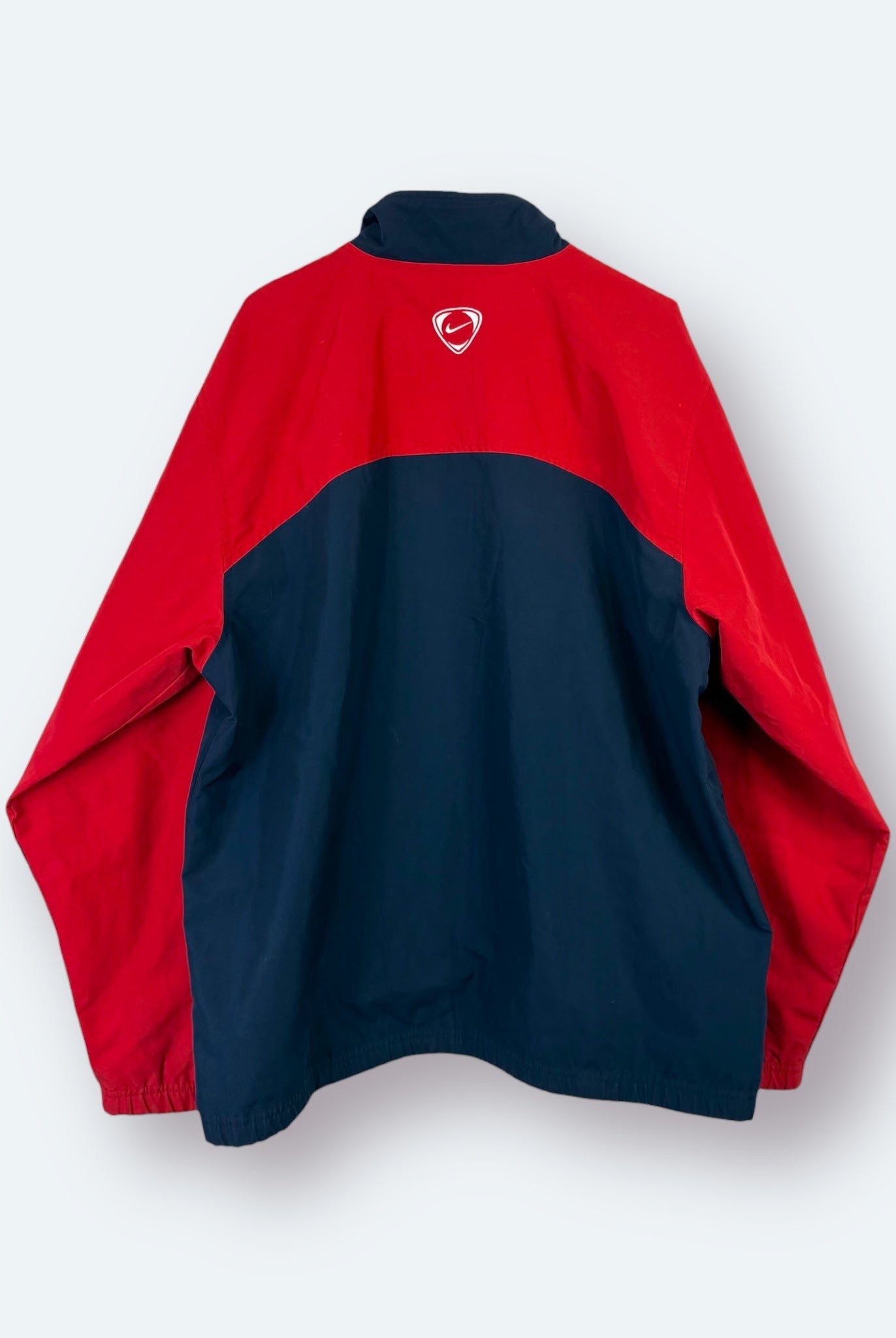 Nike 2000s Trainingsjacke Blau Rot L - Vinverse
