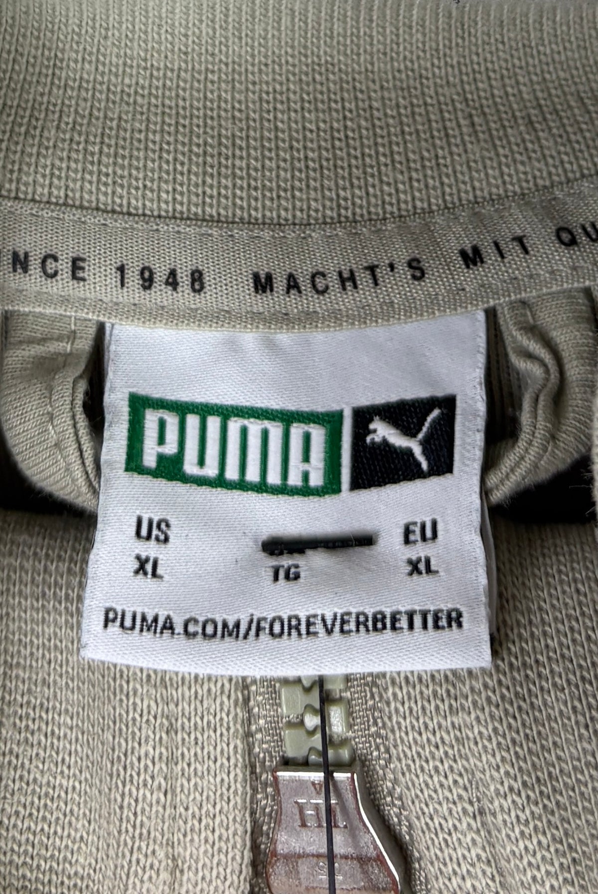 Puma 90s Vintage Sweatjacke Beige XL - Vinverse