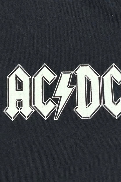 ACDC Vintage T-Shirt Backprint Schwarz M - Vinverse
