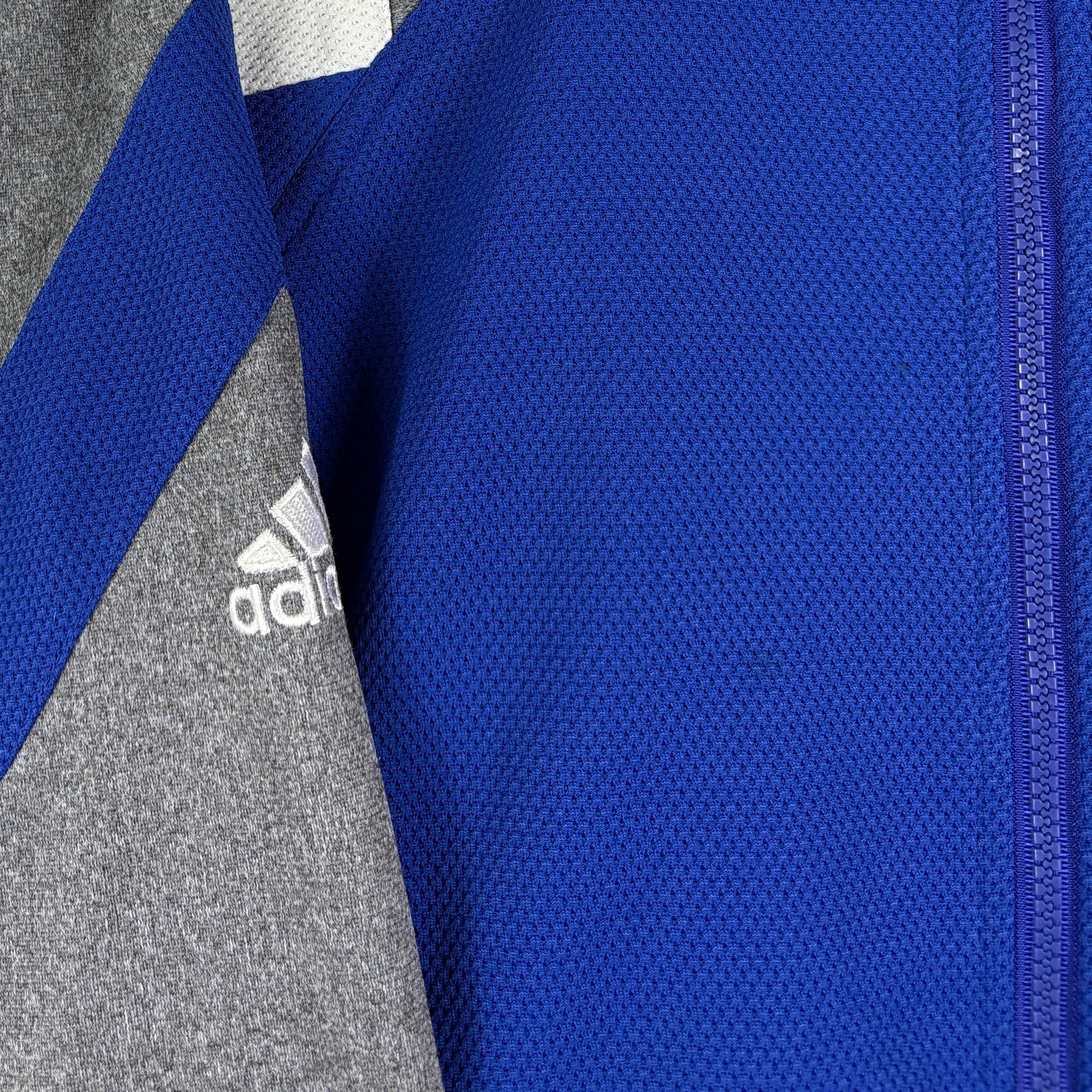 Adidas Vintage Trainingsjacke 90s Blau Grau M - Vinverse