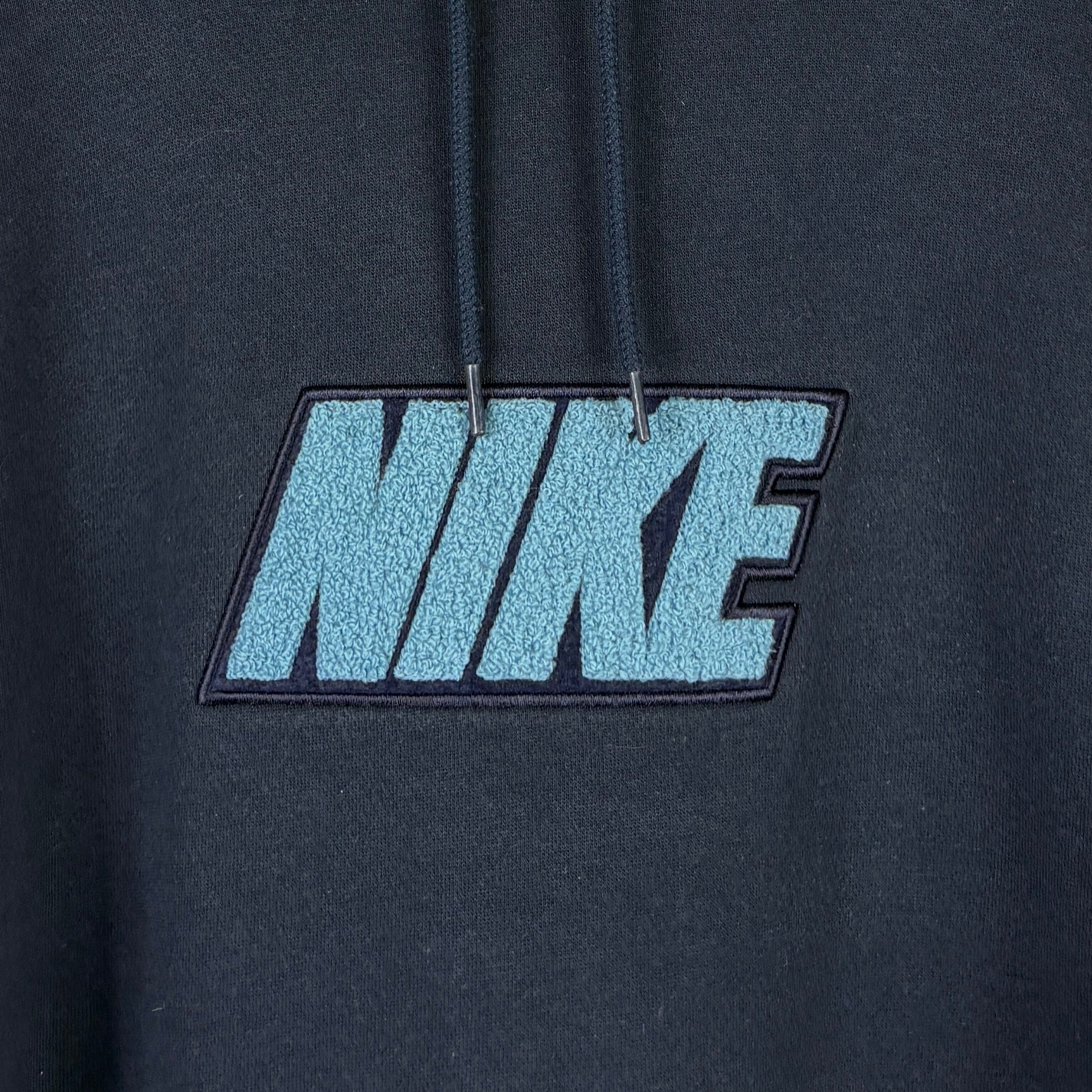 Nike 2000s Big Logo Hoodie Blau XL - Vinverse