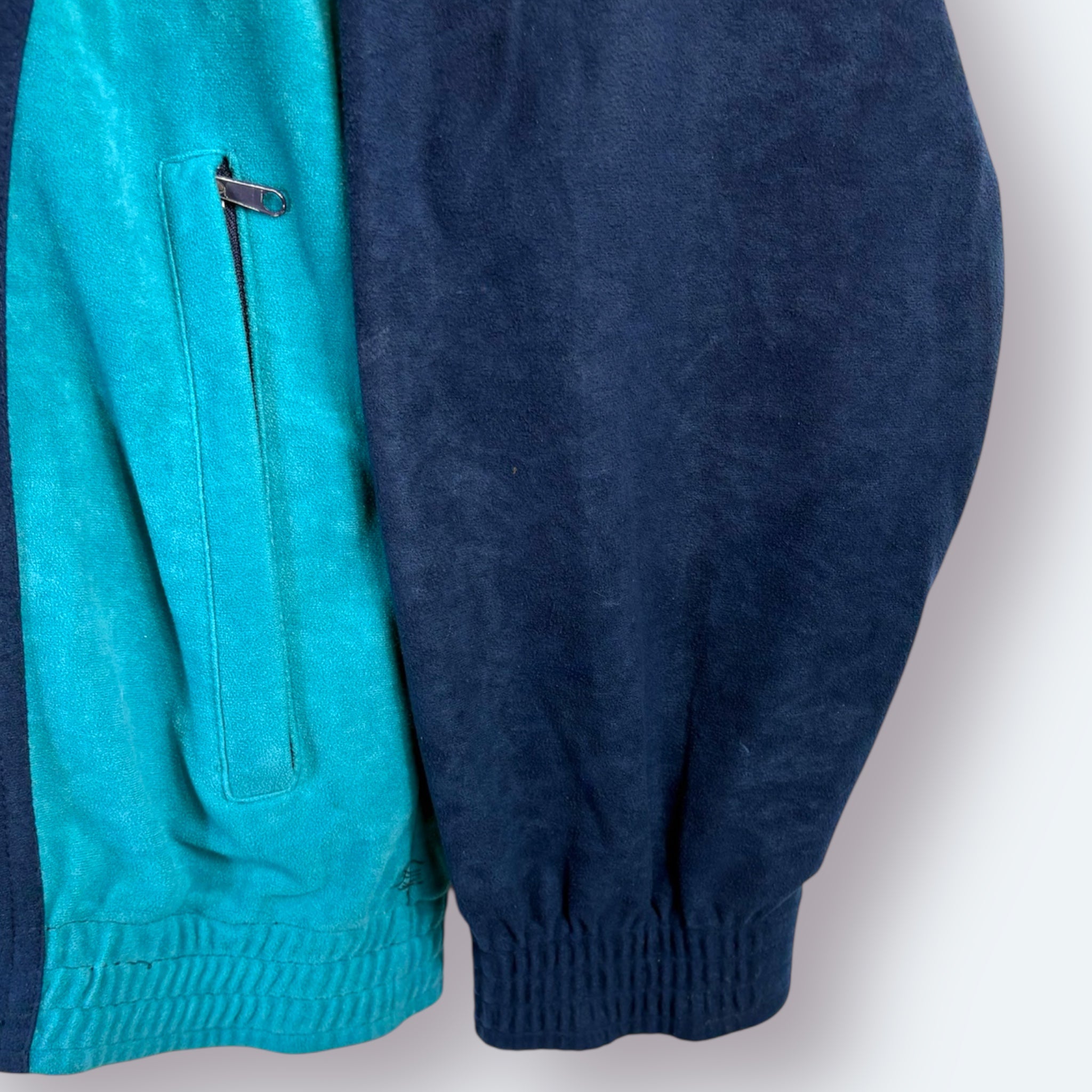 Lotto 90s Vintage Trainingsjacke Samt Blau XL - Vinverse