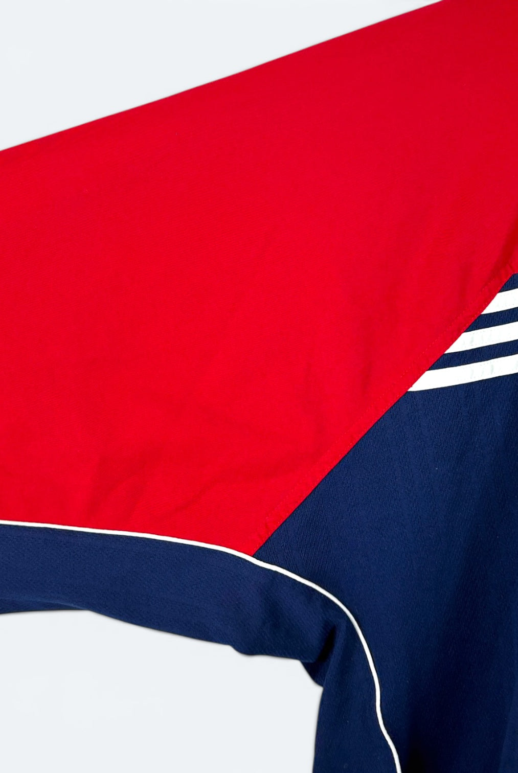 Adidas Vintage Trainingsjacke 90s Rot Blau XL (FLECK???) - Vinverse
