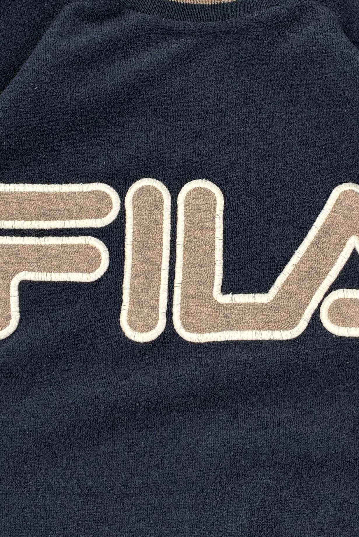 Fila Vintage Fleece Pullover Blau M - Vinverse