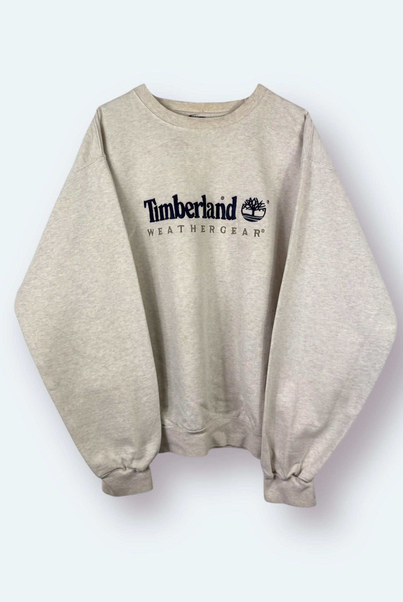 Timberland 90s Vintage Sweater Hellgrau M - Vinverse
