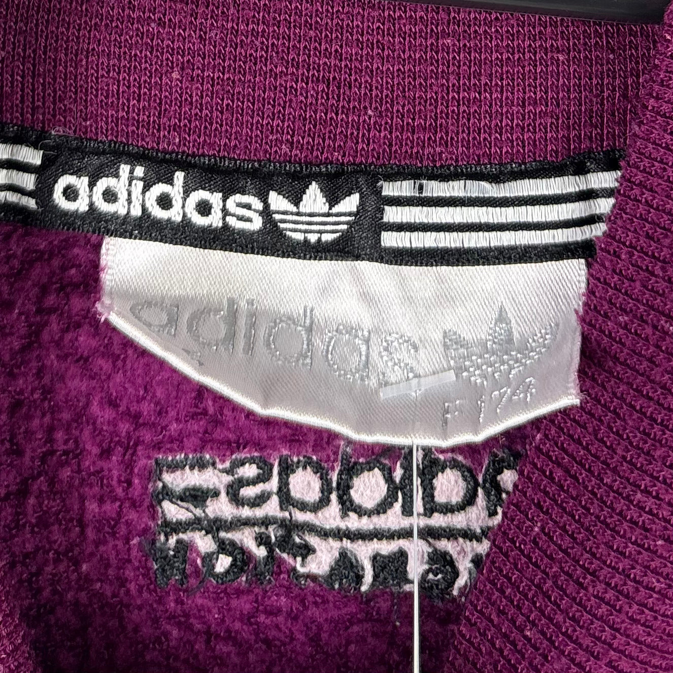 Adidas 90s Vintage Fleece Sweater Lila M - Vinverse