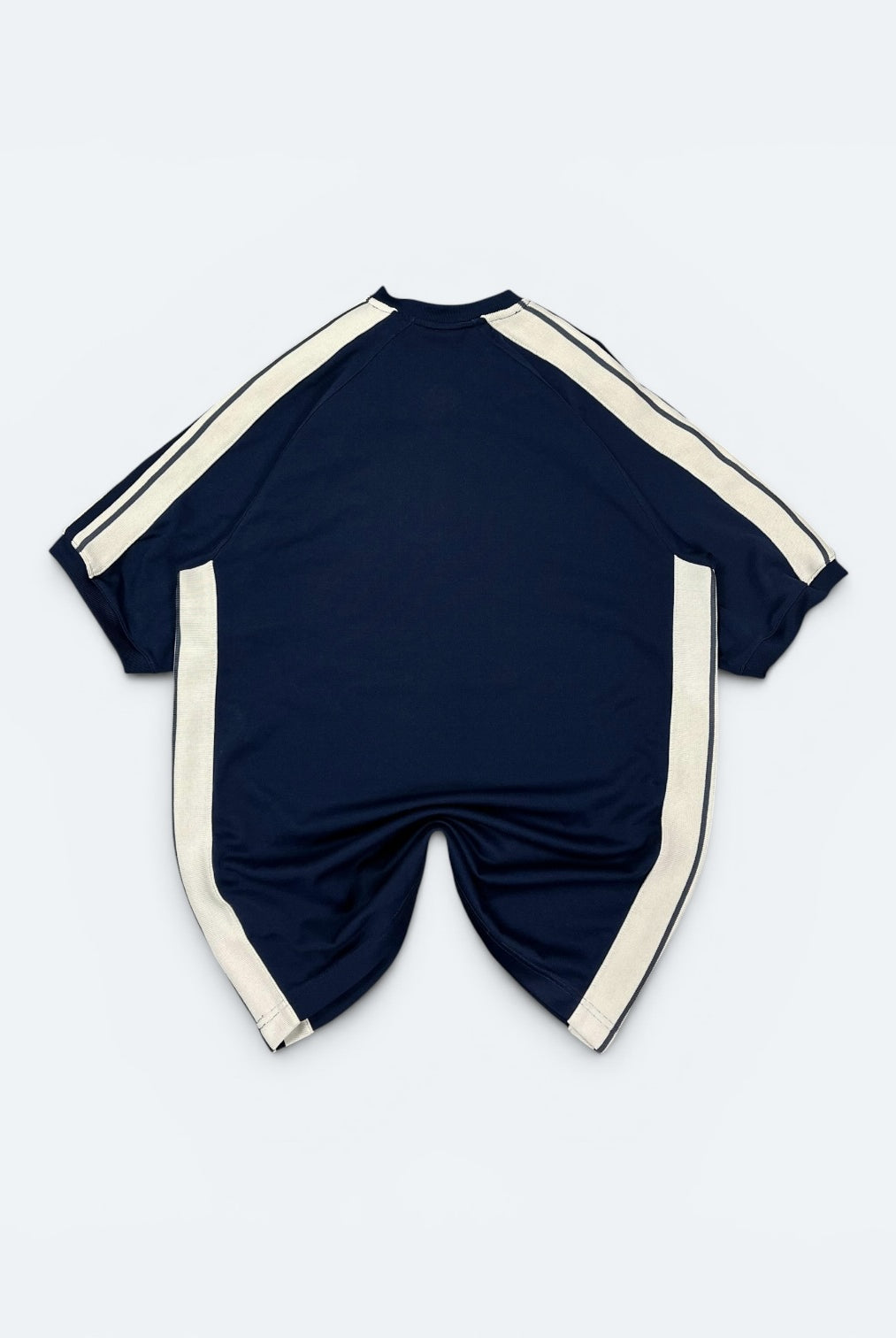 Nike Vintage T-Shirt Streifen Blau M - Vinverse