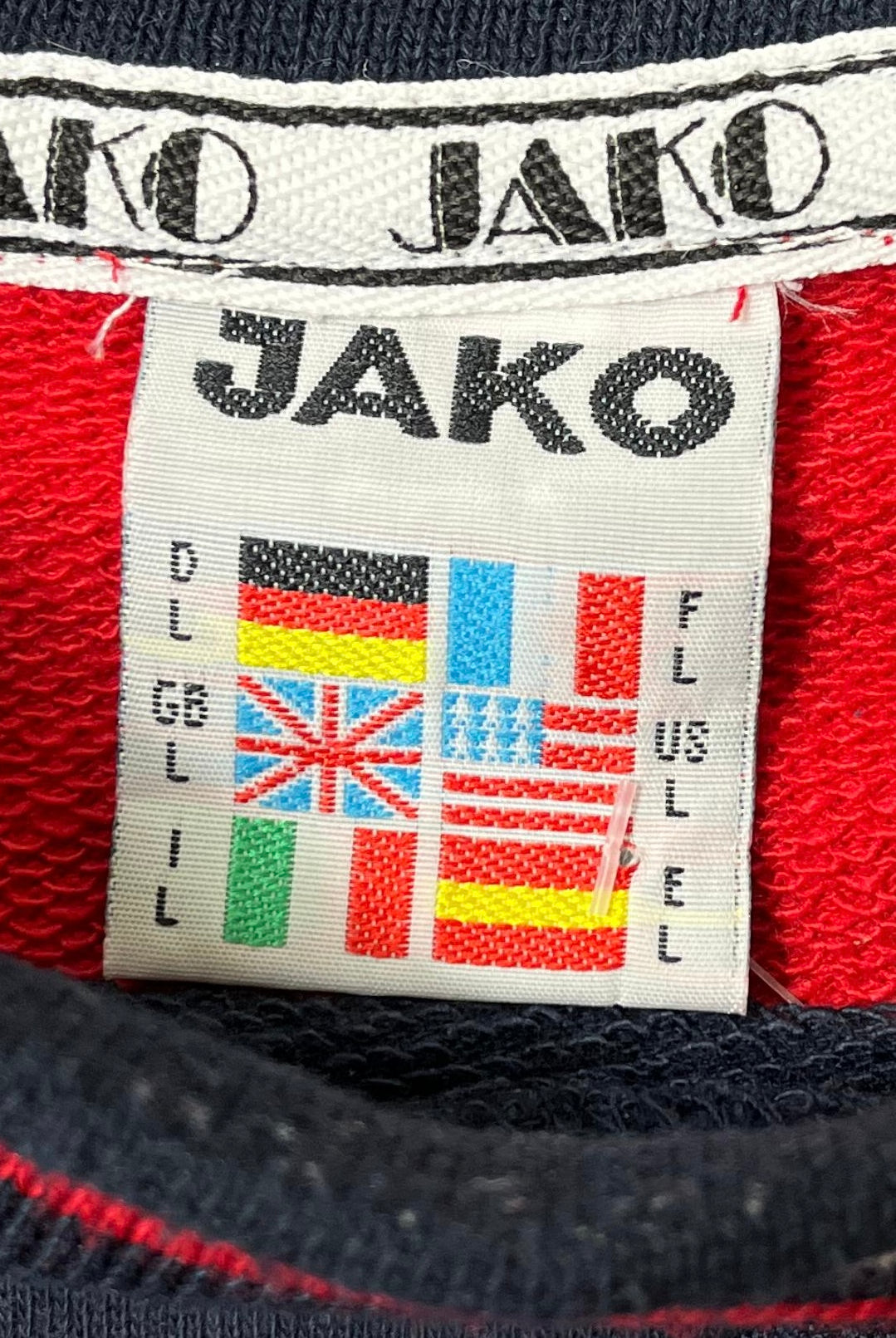 Jako Vintage Sweater Blau Rot Weiß L - Vinverse