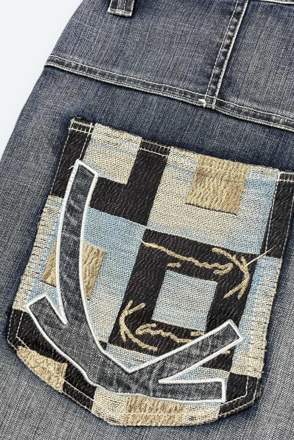 Karl Kani Vintage Jeans Shorts Blau L – Foto 2