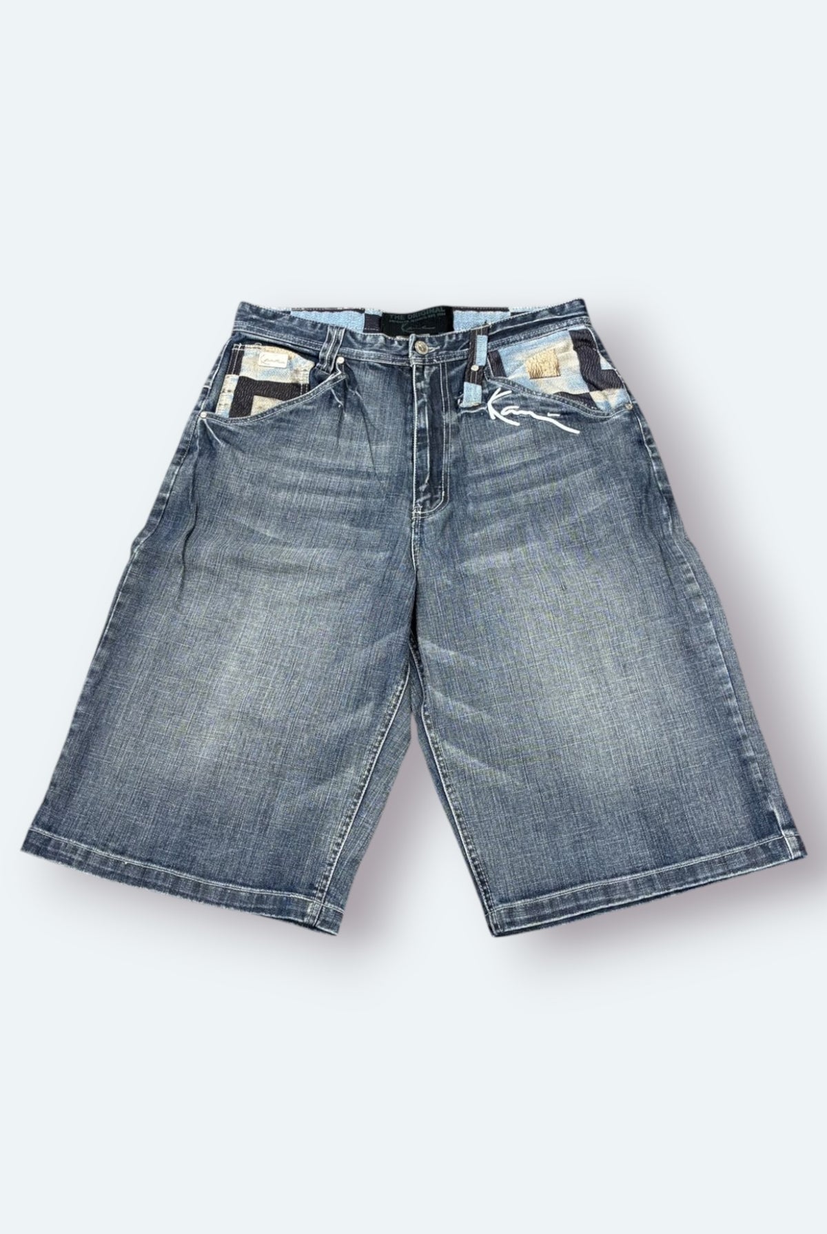 Karl Kani Vintage Jeans Shorts Blau L – Foto 6