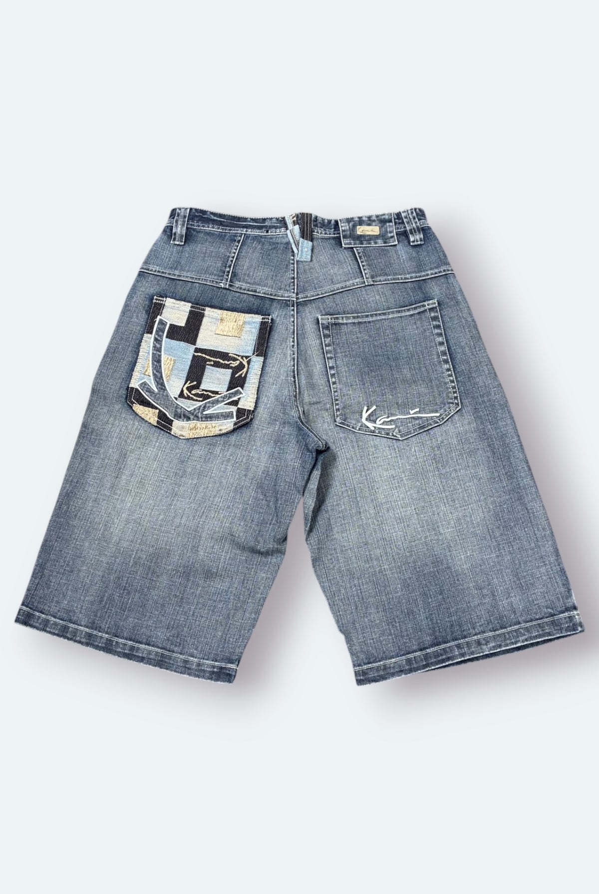 Karl Kani Vintage Jeans Shorts Blau L – Foto 7