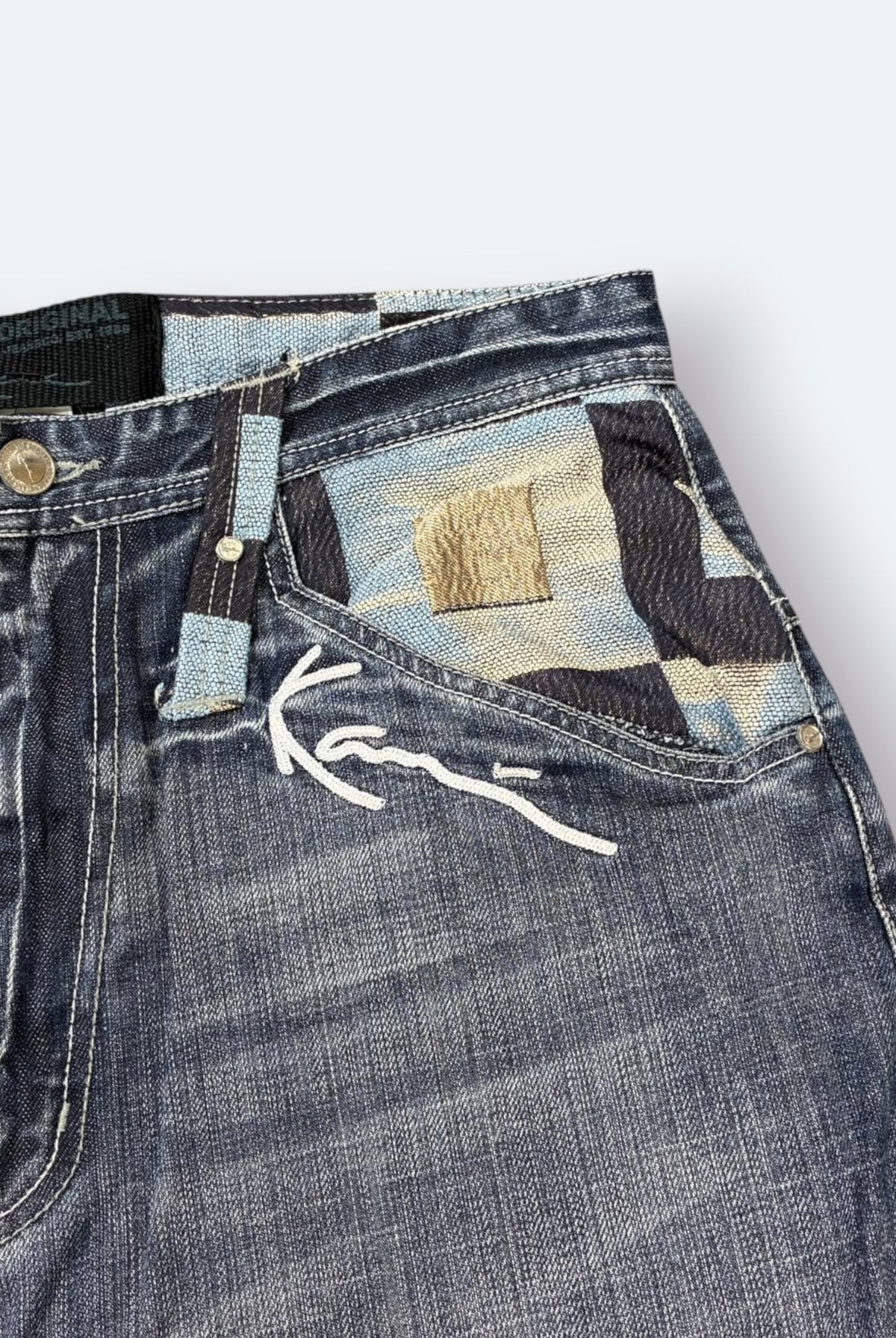 Karl Kani Vintage Jeans Shorts Blau L – Foto 9