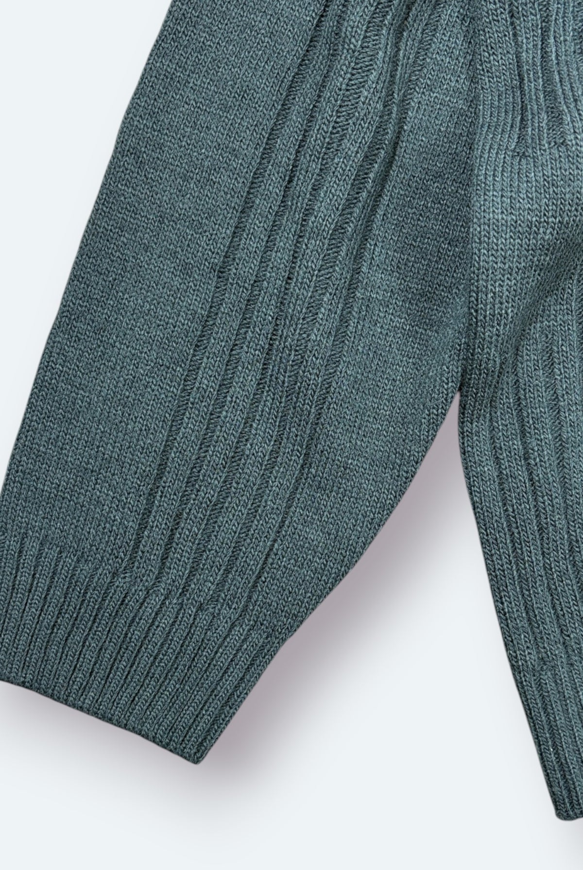 Lacoste Vintage Strickpullover gerippt Grün M – Foto 3
