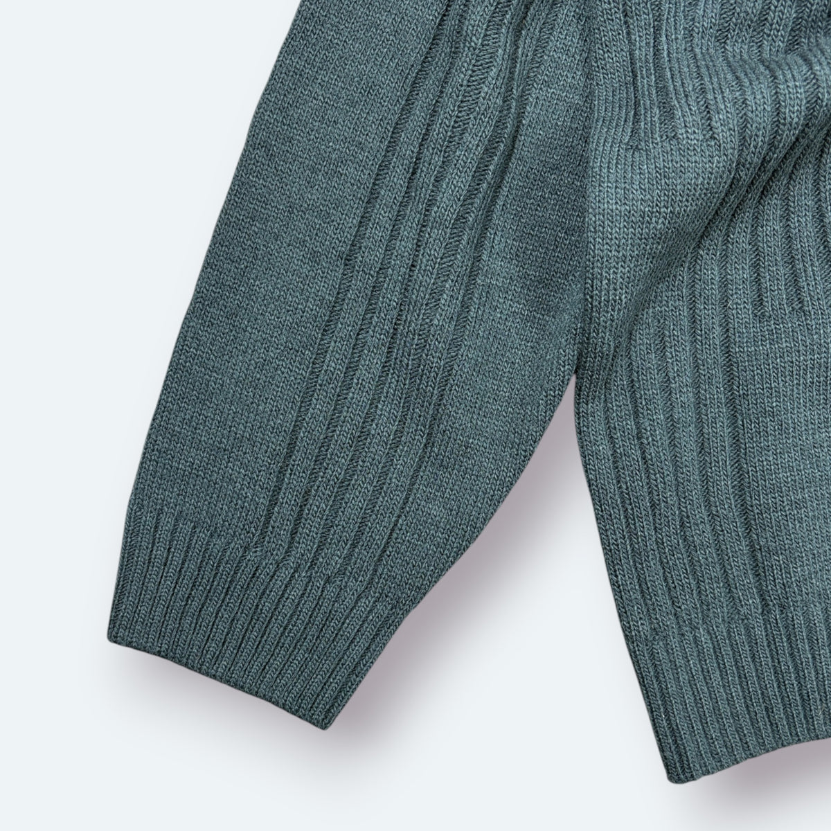 Lacoste Vintage Strickpullover gerippt Grün M – Foto 3