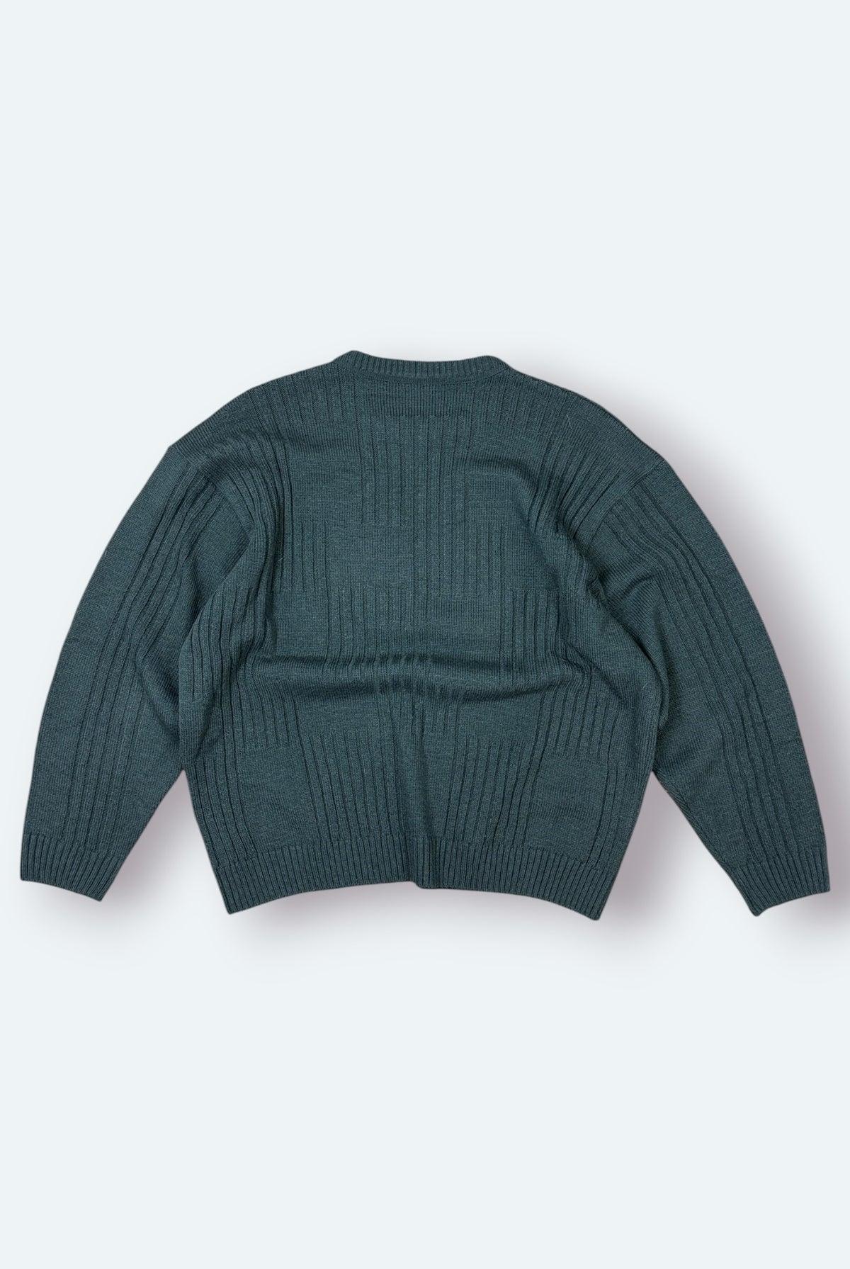Lacoste Vintage Strickpullover gerippt Grün M – Foto 6