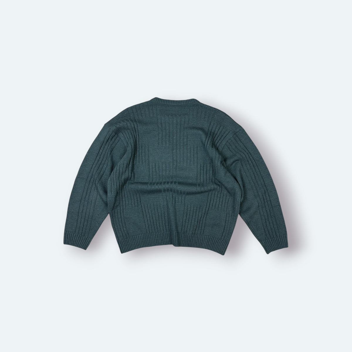 Lacoste Vintage Strickpullover gerippt Grün M – Foto 6