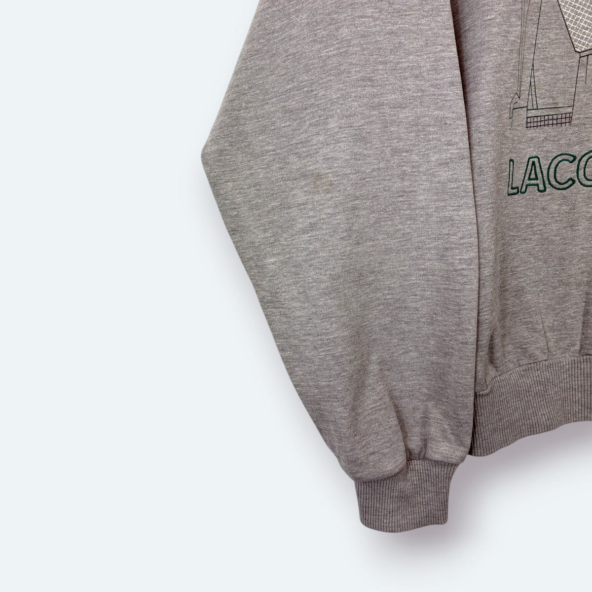 Lacoste Vintage Sweater Graphic Print Grau L – Foto 3
