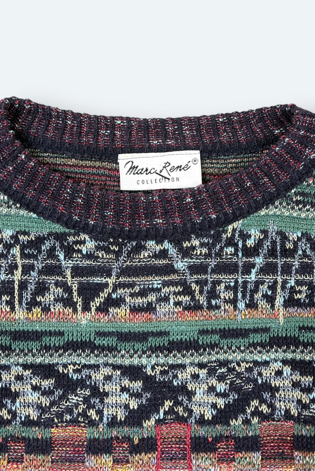 Marc René Vintage Strickpullover Bunt L – Foto 4