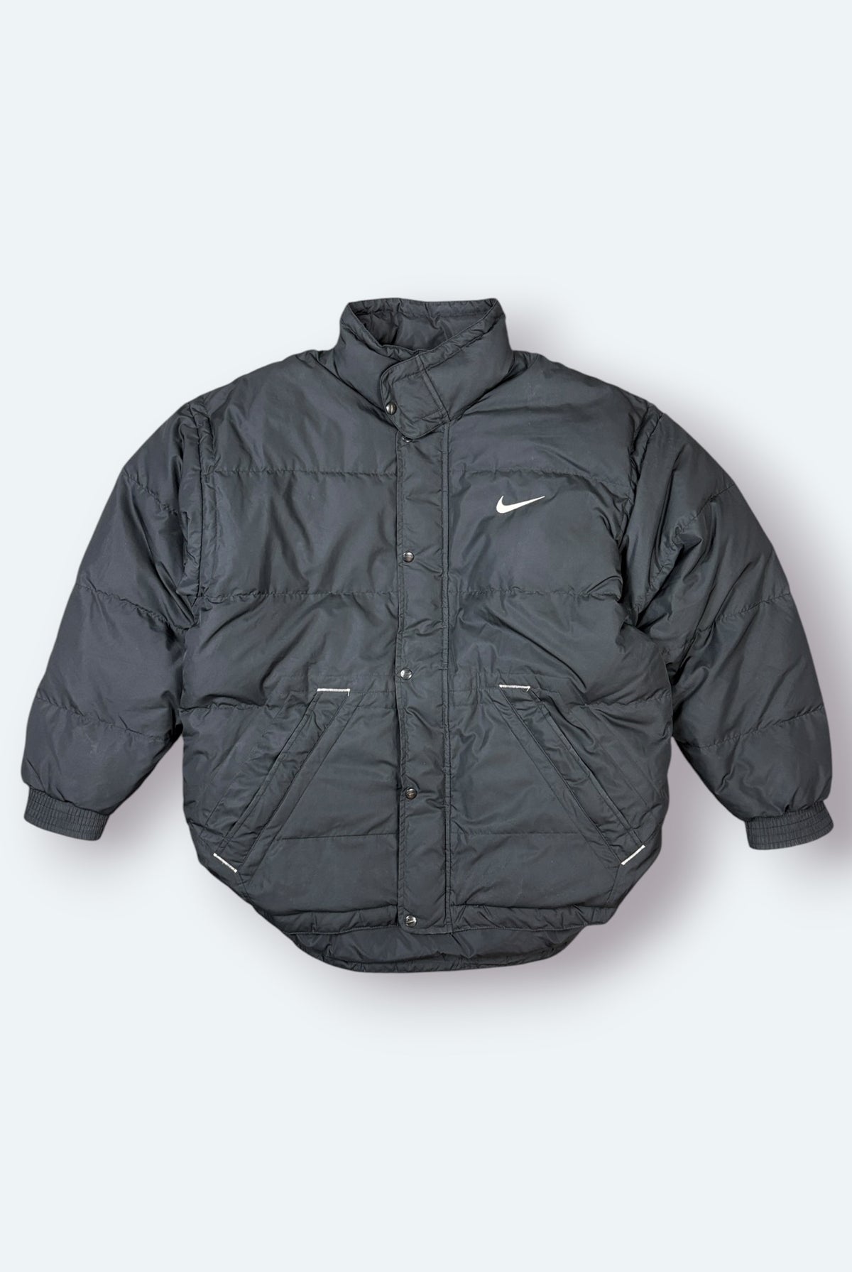Nike Vintage Puffer Jacke Schwarz M